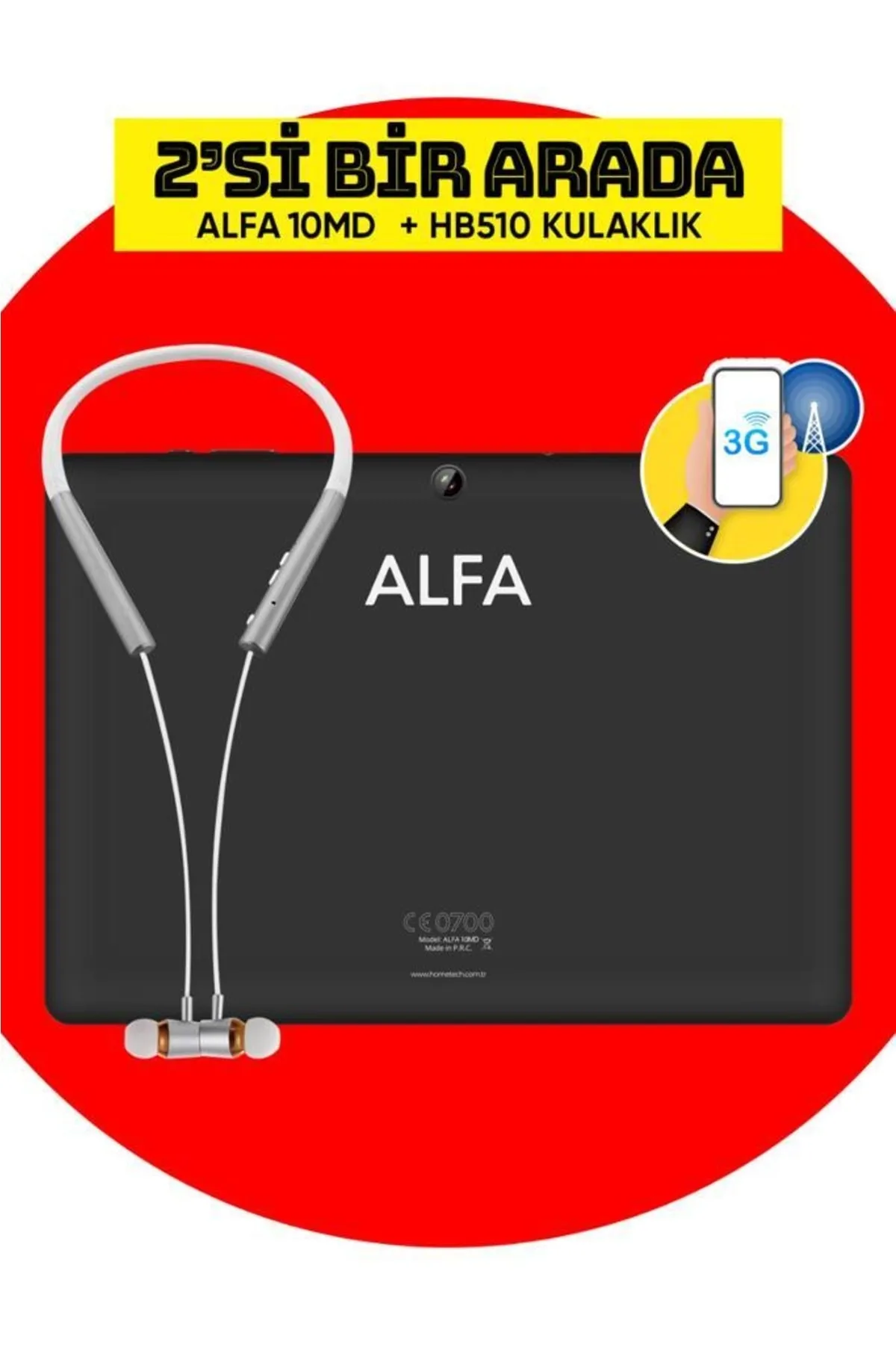 Hometech Alfa 10 Md 3g Simkartlı 10 Inç Ekran 2gb Ram 32gb Hafıza Buluetooth Kulaklık Hediyeli