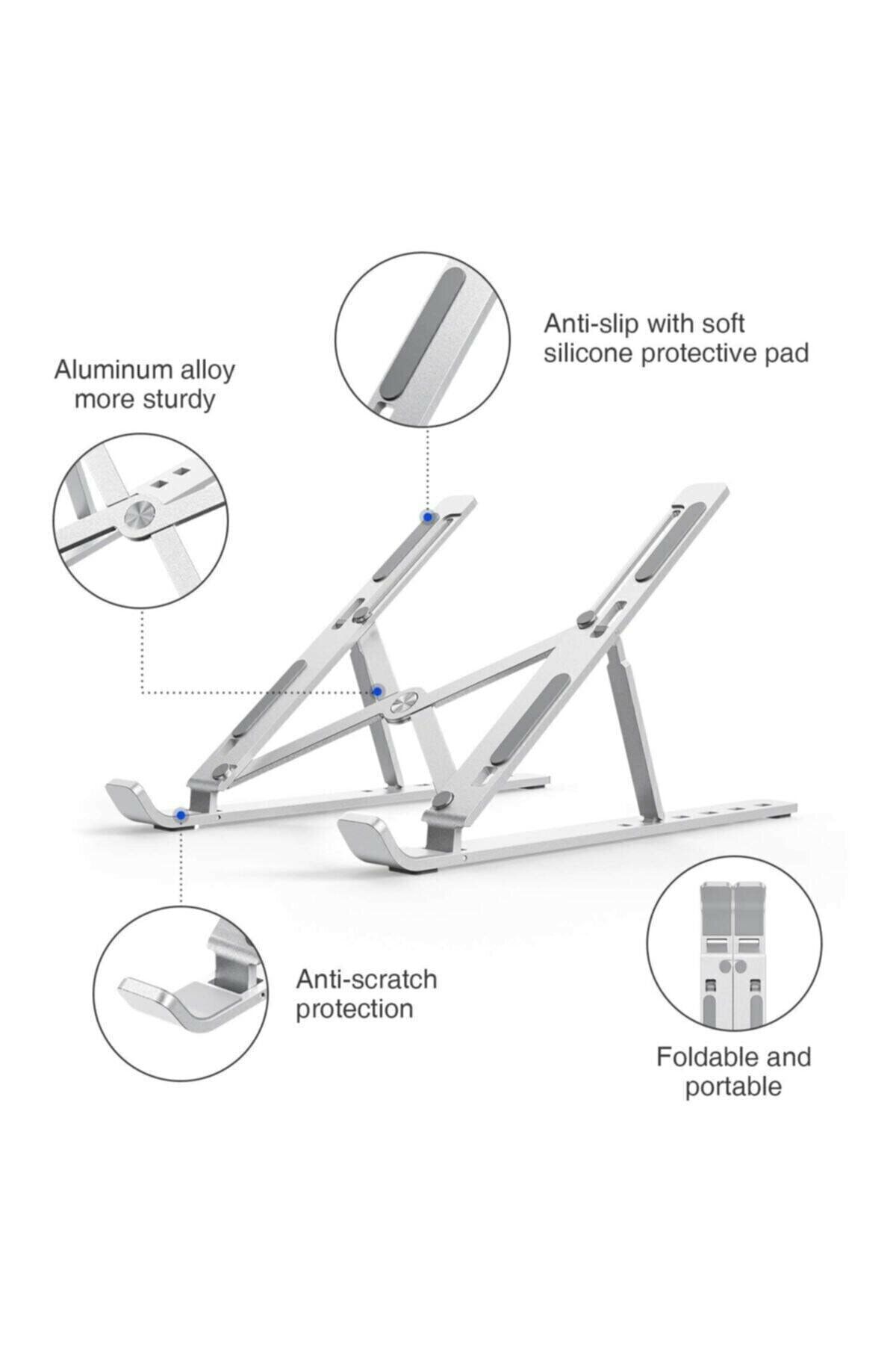 Genel Markalar Aliminyum Ayarlı Laptop Macbook Notebook Güncel Yükseltici Tutucu Dizüstü Masaüstü Stand