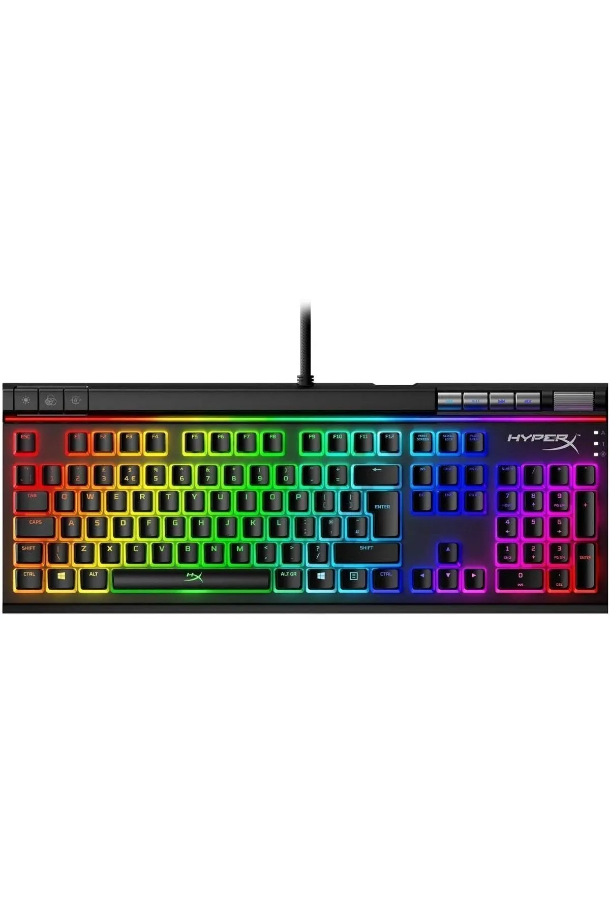 HyperX Alloy Elite 2 Red Switch Lineer Ingilizce Rgb Mekanik Gaming Klavye - Hkbe2x-1x-uk/g