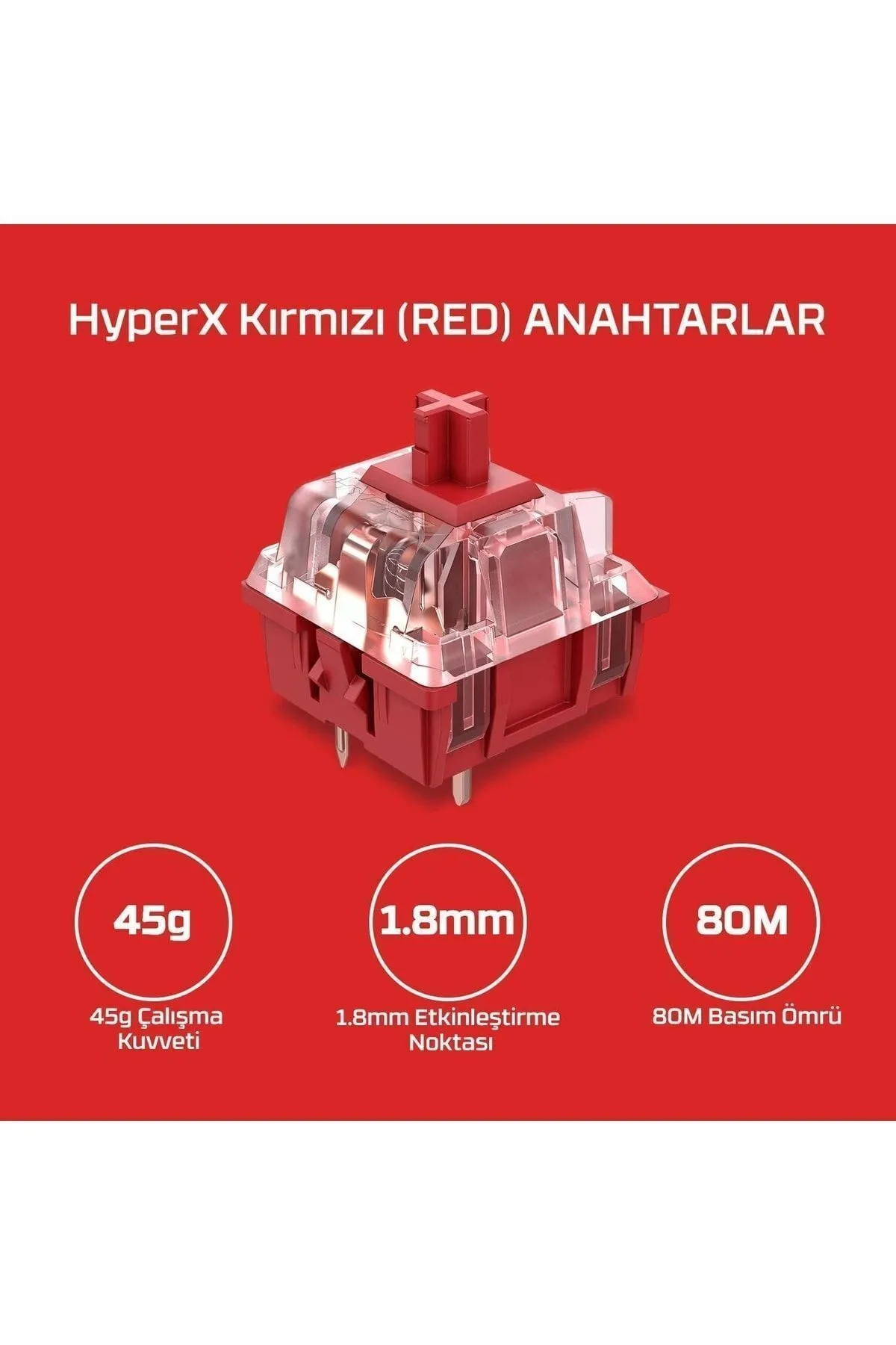 HyperX Alloy Elite 2 Red Switch Lineer Ingilizce Rgb Mekanik Gaming Klavye - Hkbe2x-1x-uk/g