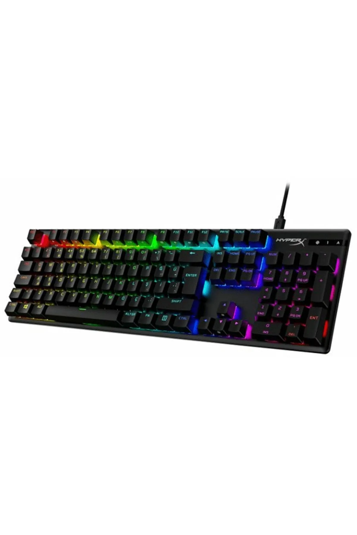 HyperX Alloy Origins RGB PBT Mekanik Kablolu Oyuncu Klavyesi (TR Layout) Siyah 639N3AA#AB8