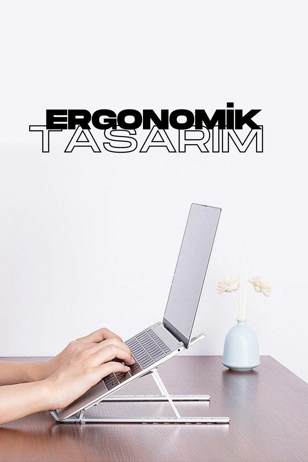 Favors Alüminyum Alaşım Ayarlı Laptop Macbook Notebook Standı Katlanabilir Laptop Yükseltici Tutucu