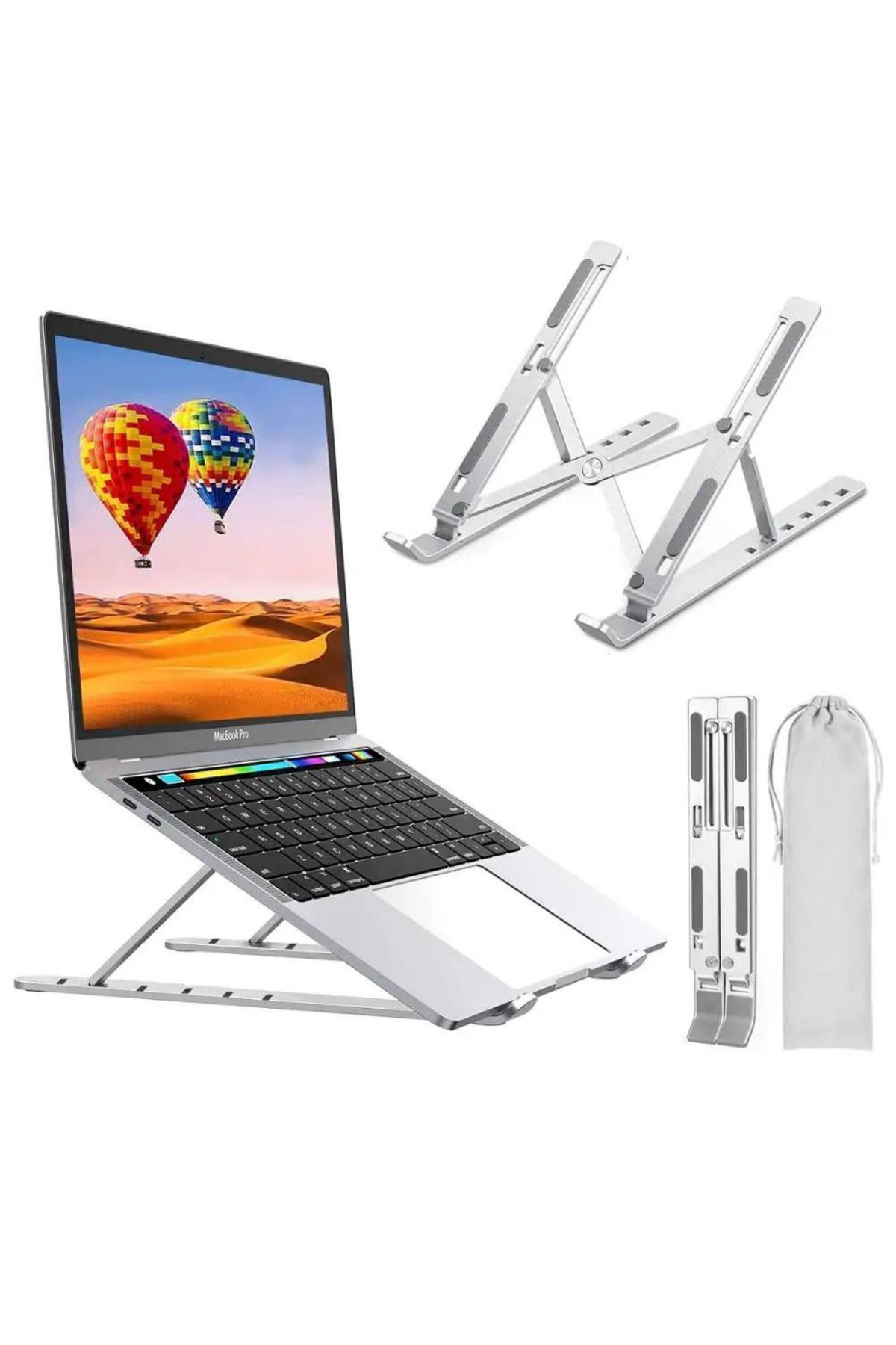 Rever Alüminyum Notebook Standı Ayarlanabilir Laptop / Macbook / Notebook Uyumlu Yükseltici Stant