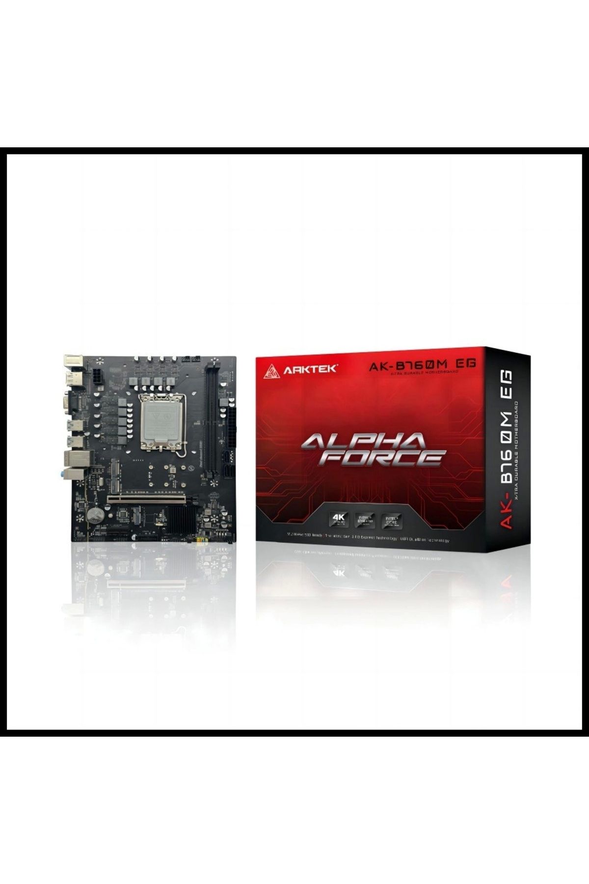 Arktek Alpha Force, Ak-b760m Eg, 2xddr5, 2x M.2, D-sub, Hdmı, Dp, 12-13.nesil, Lga1700 Soket, Anakar