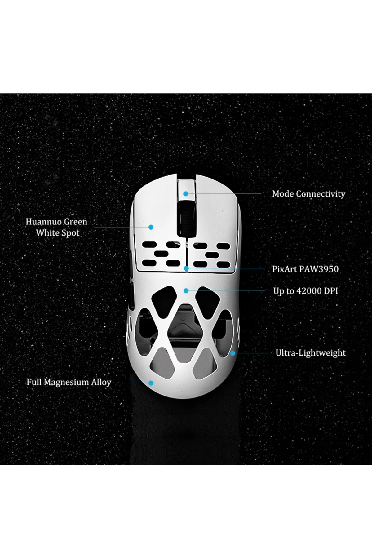 Smith AM-3 Max Magnezyum Gaming Oyuncu Mouse-PAW 3950 Sensör-8K Dongle