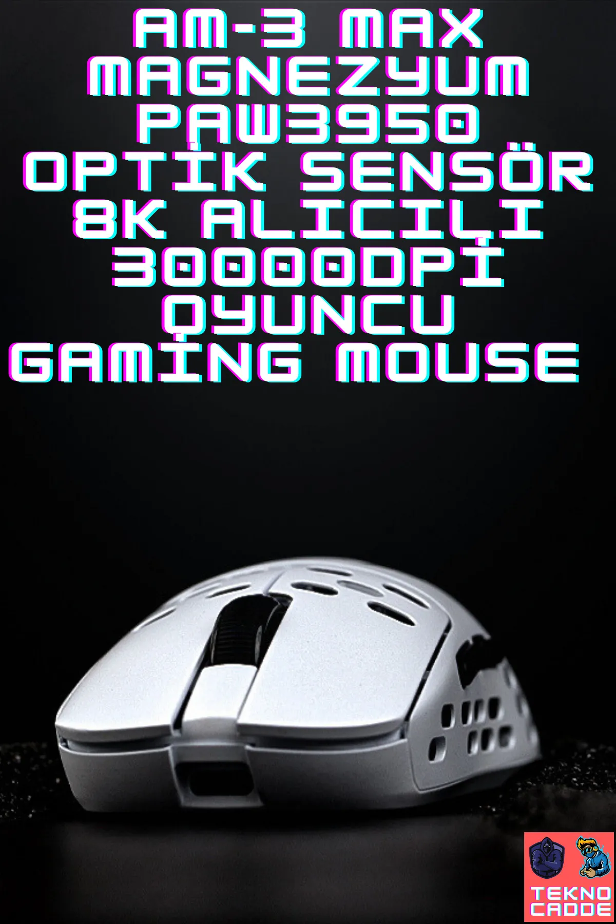 beboncool AM-3 MAX MAGNEZYUM PAW3950 OPTİK SENSÖR 8K ALICILI 30000DPİ OYUNCU Gaming Mouse