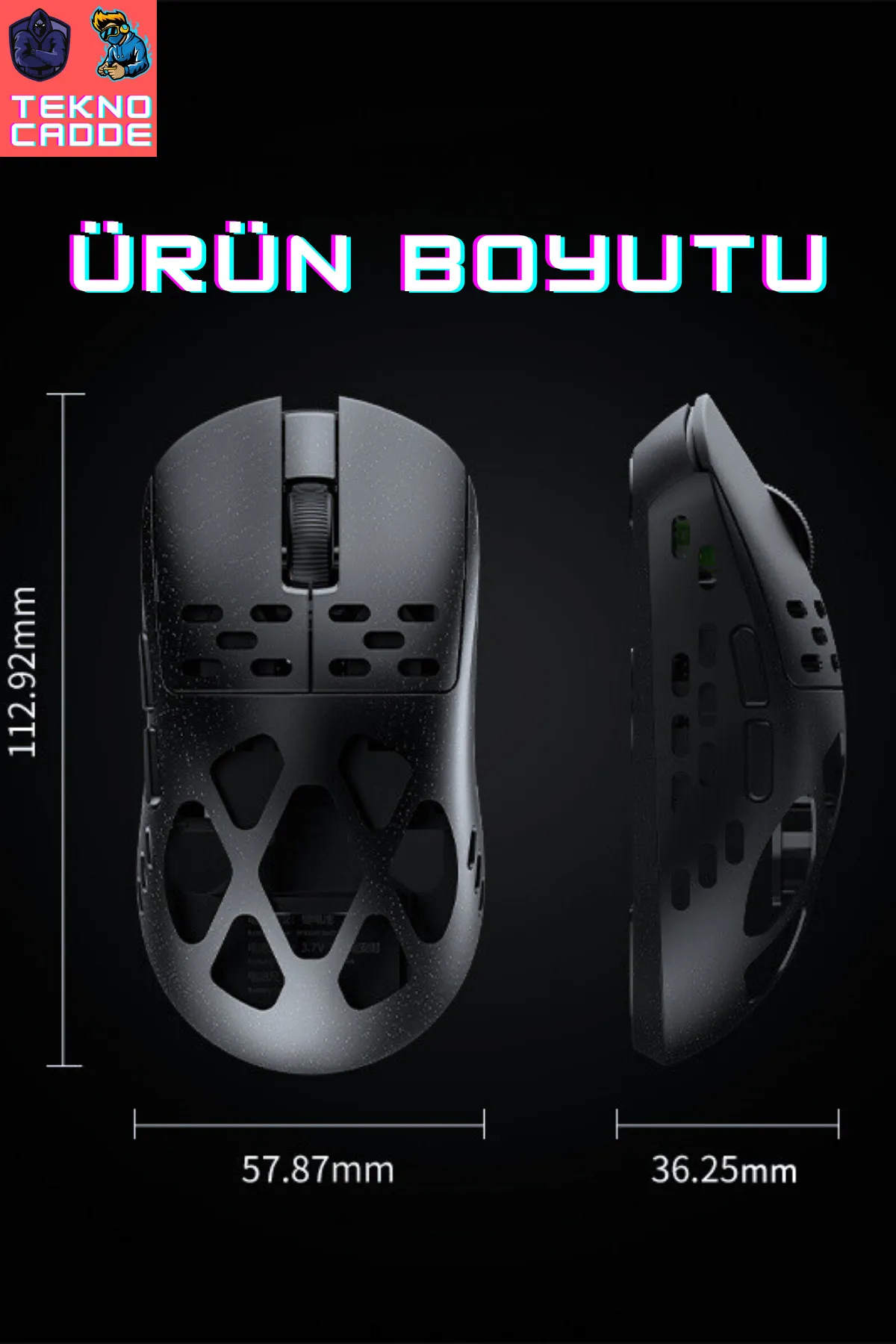 beboncool AM-3 MAX MAGNEZYUM PAW3950 OPTİK SENSÖR 8K ALICILI 30000DPİ OYUNCU Gaming Mouse