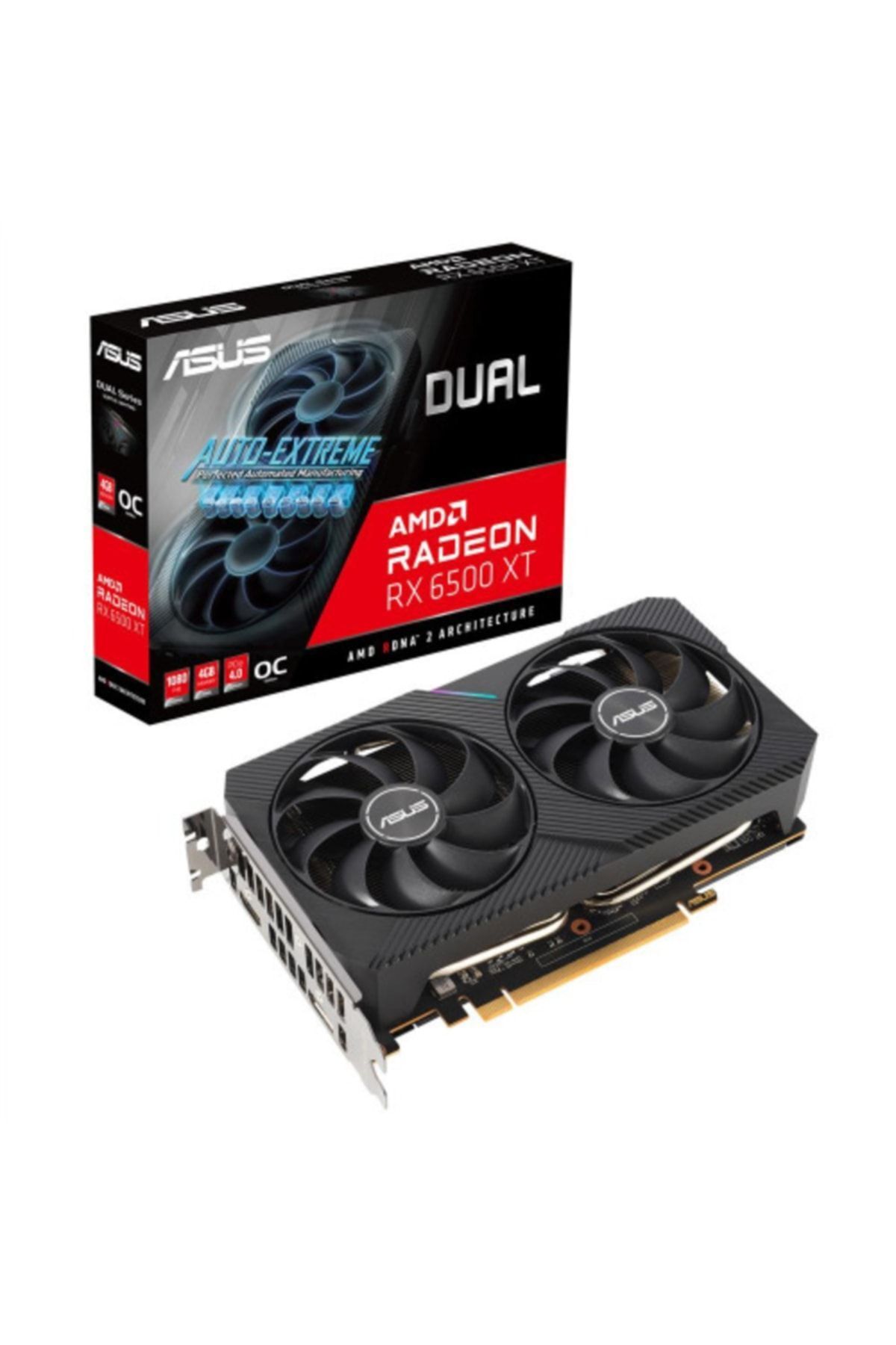 Asus Amd Radeon Tuf-rx6500xt-o4g-gamıng 4gb Gddr6, 64bit, 1xhdmı, 1xdp Gamıng Ekran Kartı