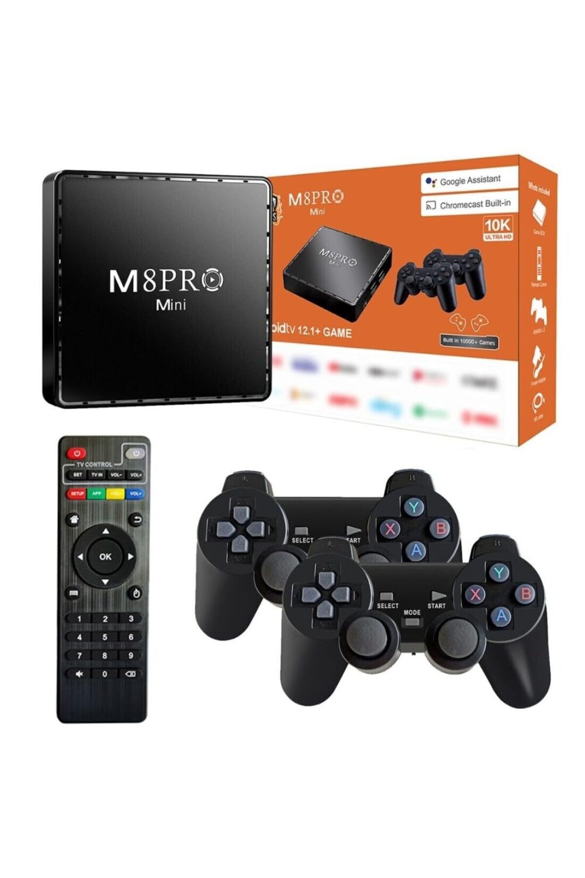 bella markt Android Tv Box 2.4g 10k Ultra Hd 2gb Ram 64gb Hafıza 10000 Retro Oyunlu Konsol