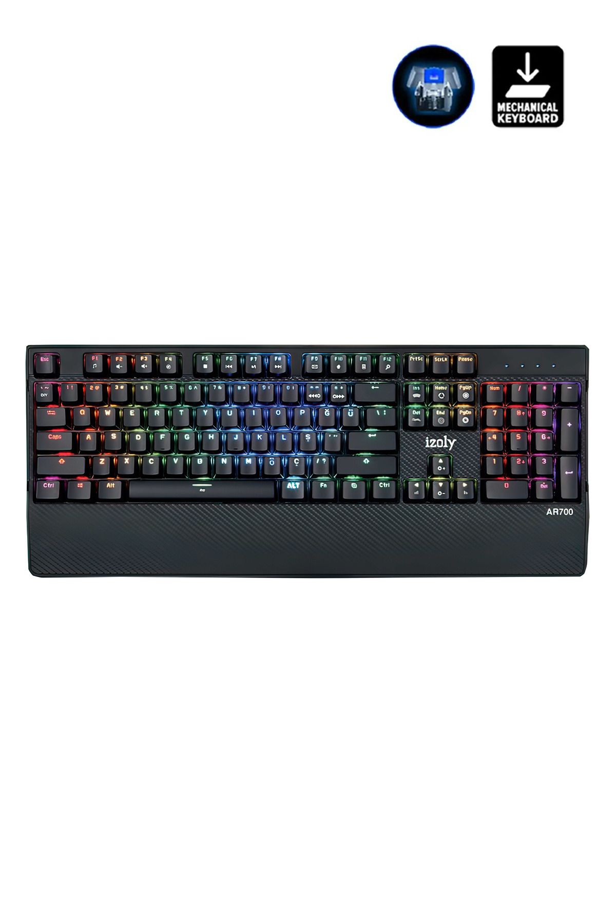 İzoly Andromeda K500 Rainbow Mekanik Q Gaming Klavye