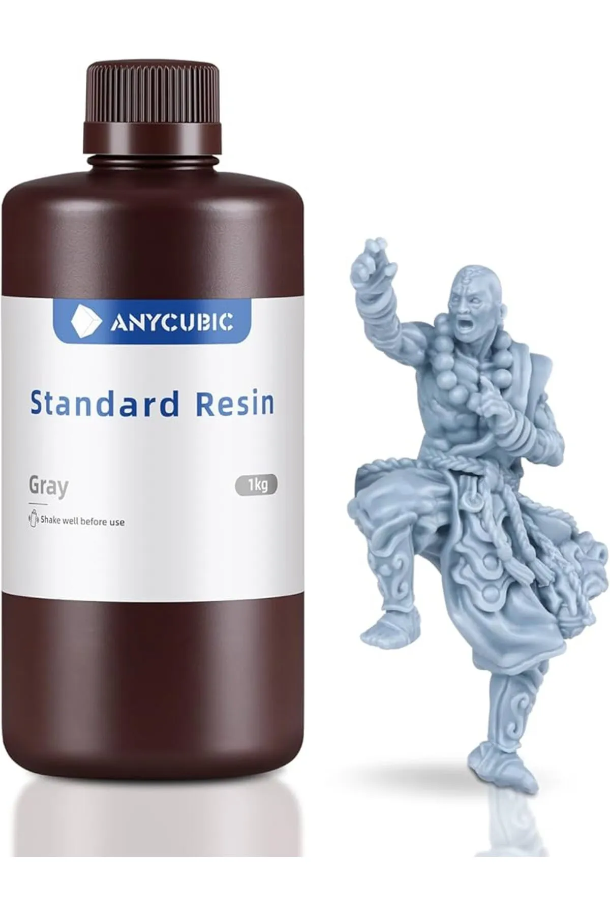 URETMAKER Anycubic Gri UV Standard Resin (Reçine) 1 Kg SLA