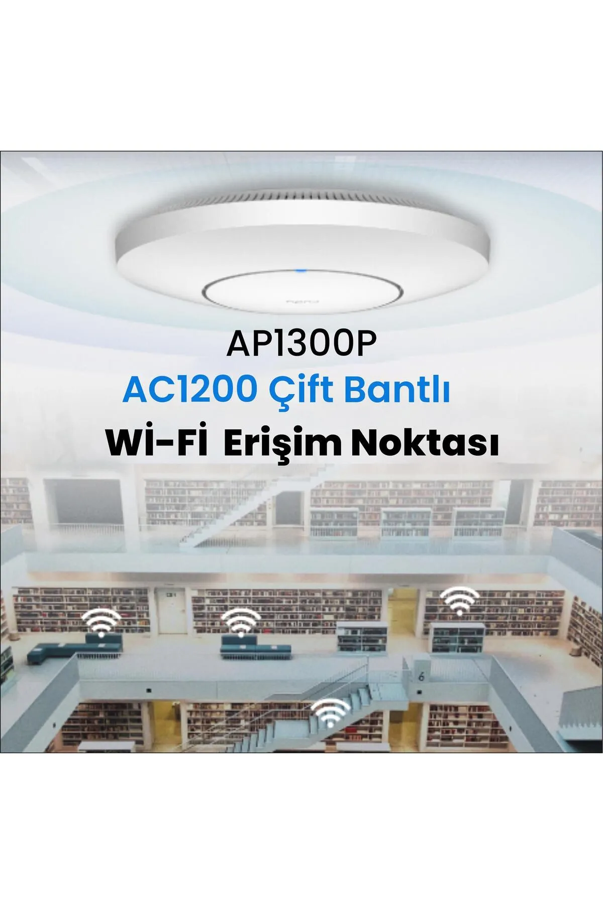 cudy Ap1300 5ghz 867 Mbps, 2.4ghz 300 Mbps Wifi Gigabit Ip65 Indoor Access Point (ac1200 Serisi)