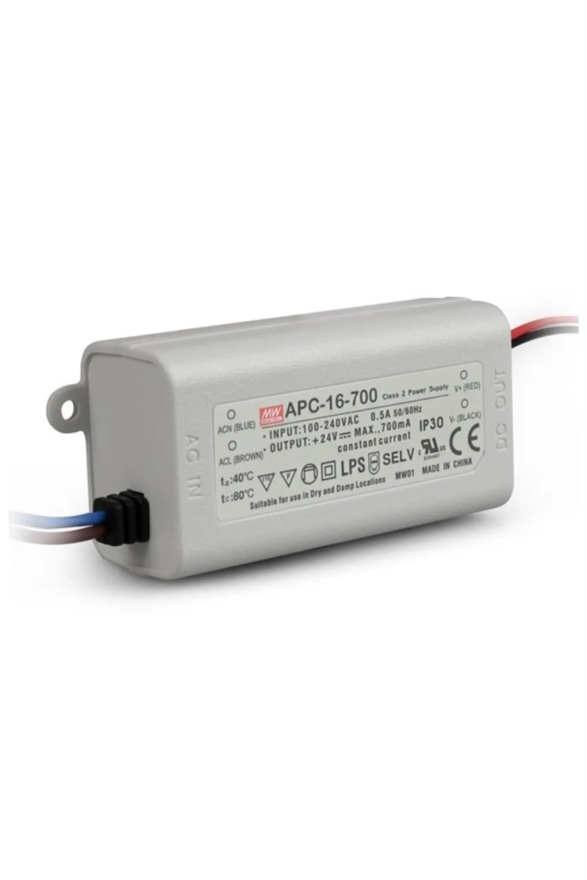 Meanwell Apc-16-700 9~24vdc 700ma Ip30 Güç Kaynağı