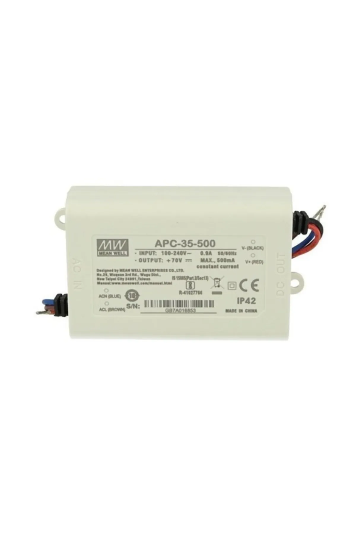 Meanwell Apc-35-500 25~70vdc 500ma Ip42 Güç Kaynağı