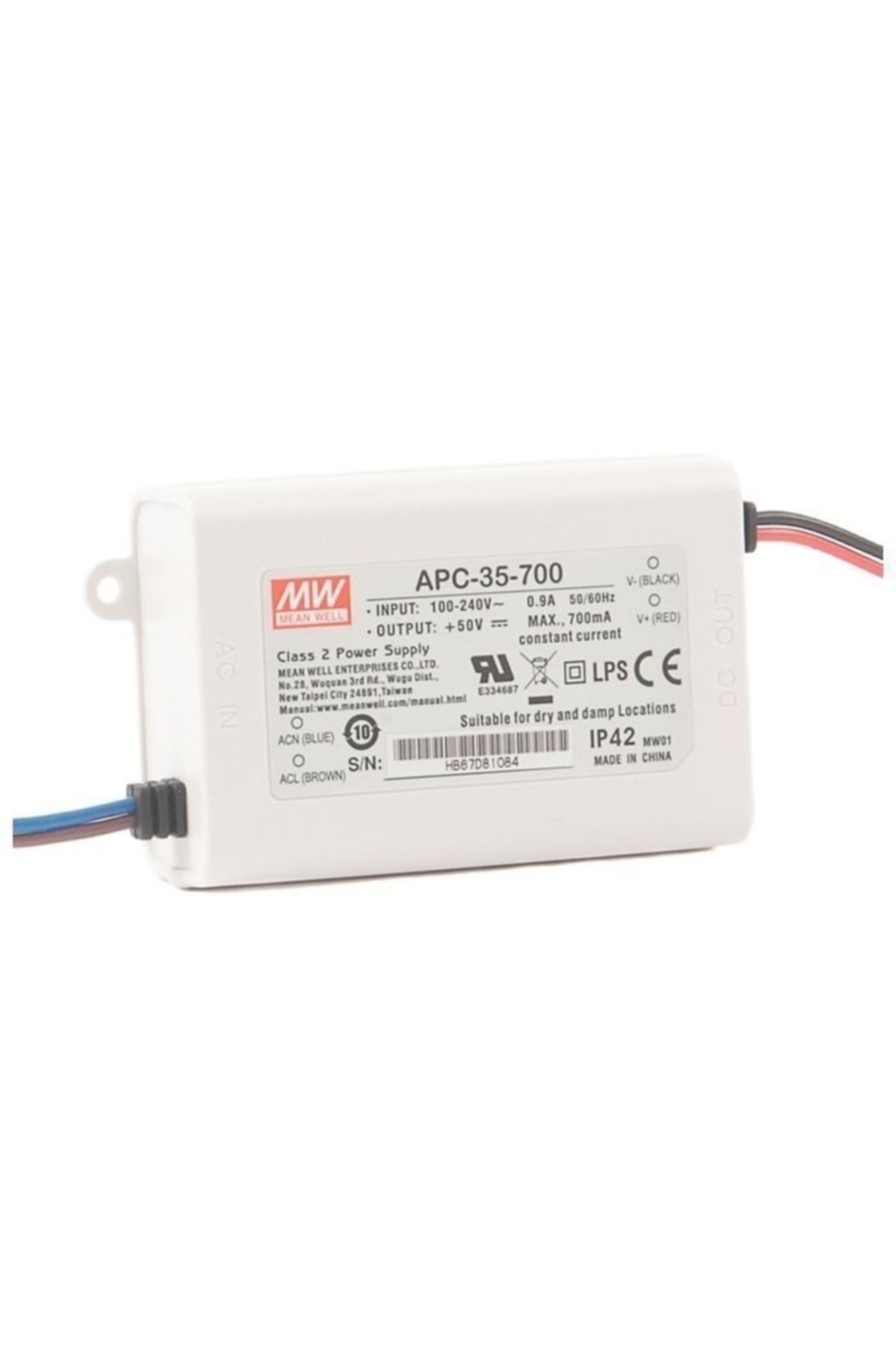 Meanwell Apc-35-700 15~50vdc 700ma Ip42 Güç Kaynağı