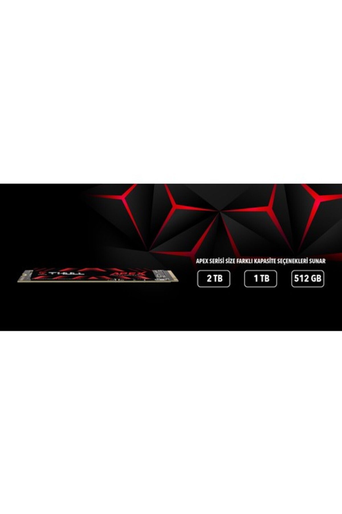 Thull Apex 1tb Gen4 M2 Nvme Pcıe G4x4 7500-6500mb/s Thl-m2pcıe-apxg4x4/1tb