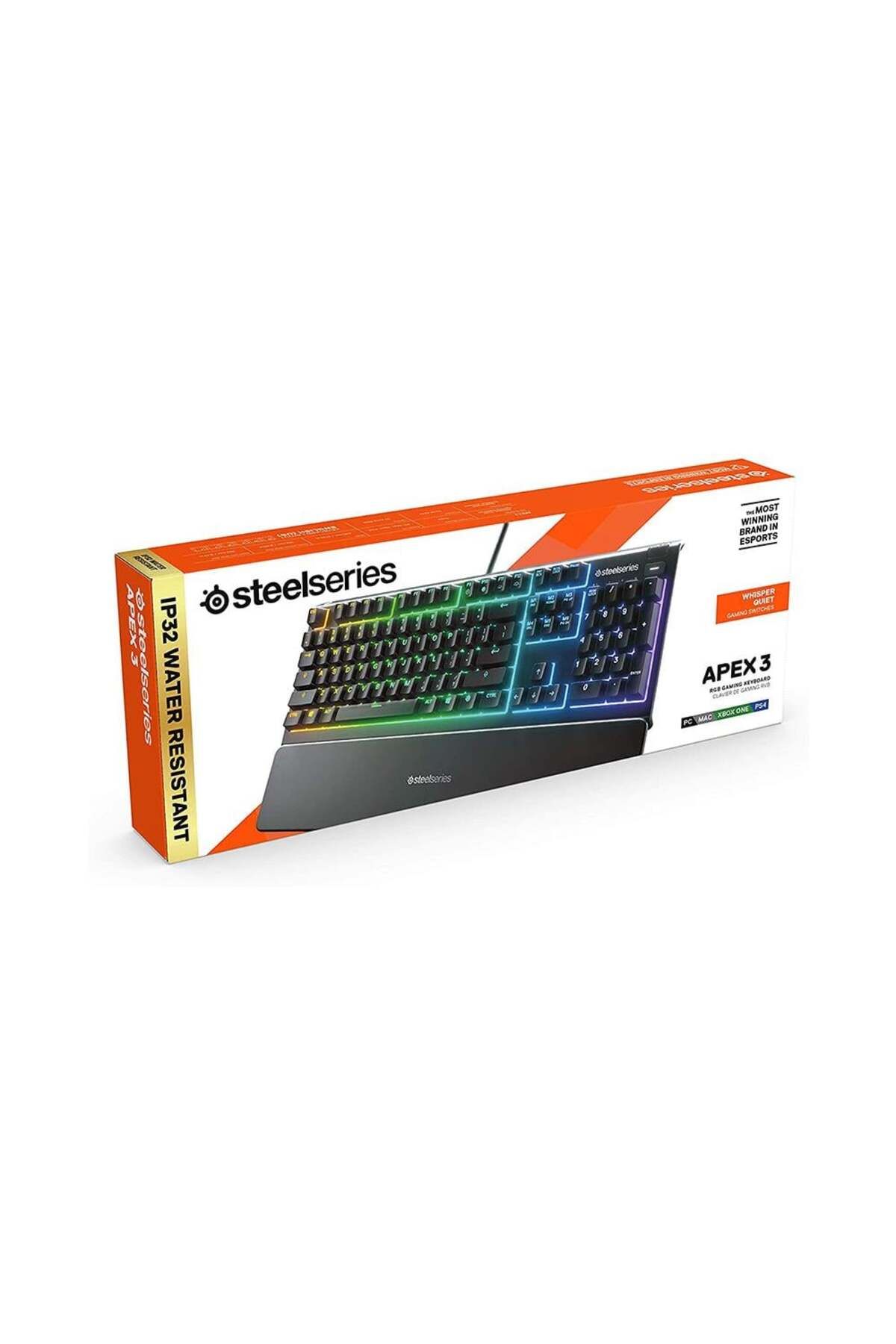 SteelSeries APEX 3 TÜRKÇE RGB GAMING KLAVYE