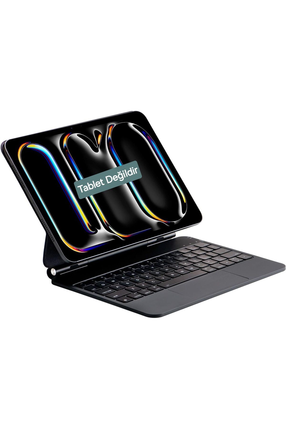 Fogy Apple Ipad Pro 11 M4 2024 Manyetik Bluetooth Magic Keyboard Touchpad Işıklı Klavyeli Kılıf