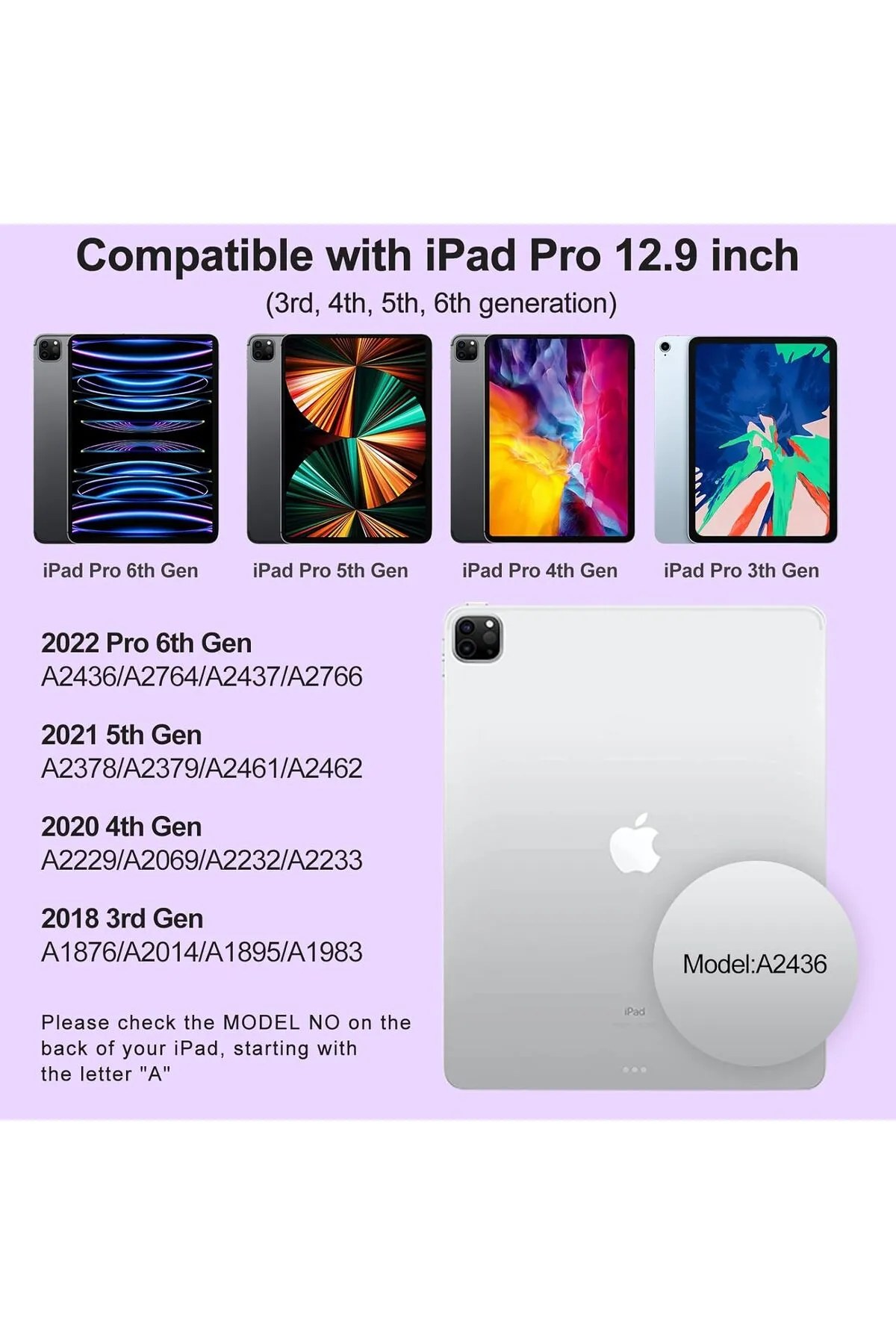 Fogy Apple Ipad Pro 12.9 5. Nesil 6. Nesil Uyumlu Bluetooth Türkçe Q Klavyeli Kılıfı (tablet Değildir)