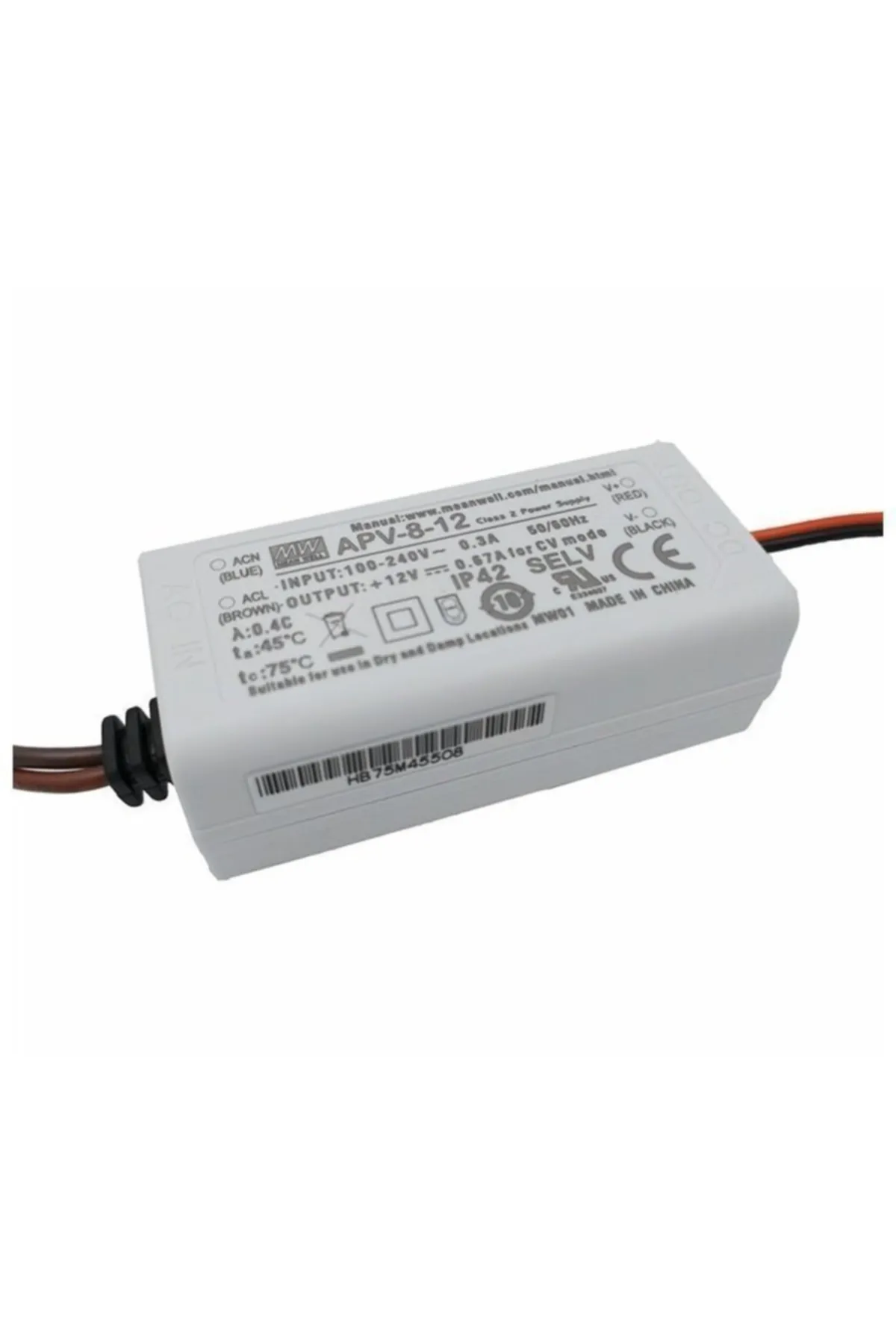 Meanwell Apv-08-12 12vdc 0.67amp Güç Kaynağı