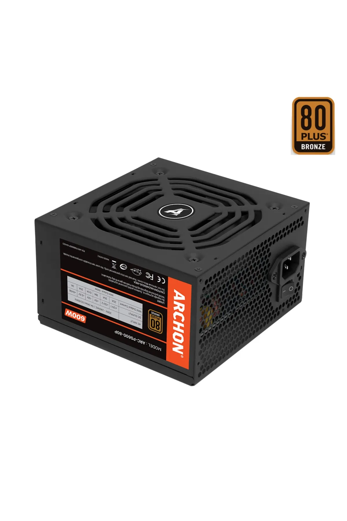 Archon Arc-600 600w 80 Plus Bronze Power Supply Pc Güç Kaynağı ( 3 Yıl Garantili )