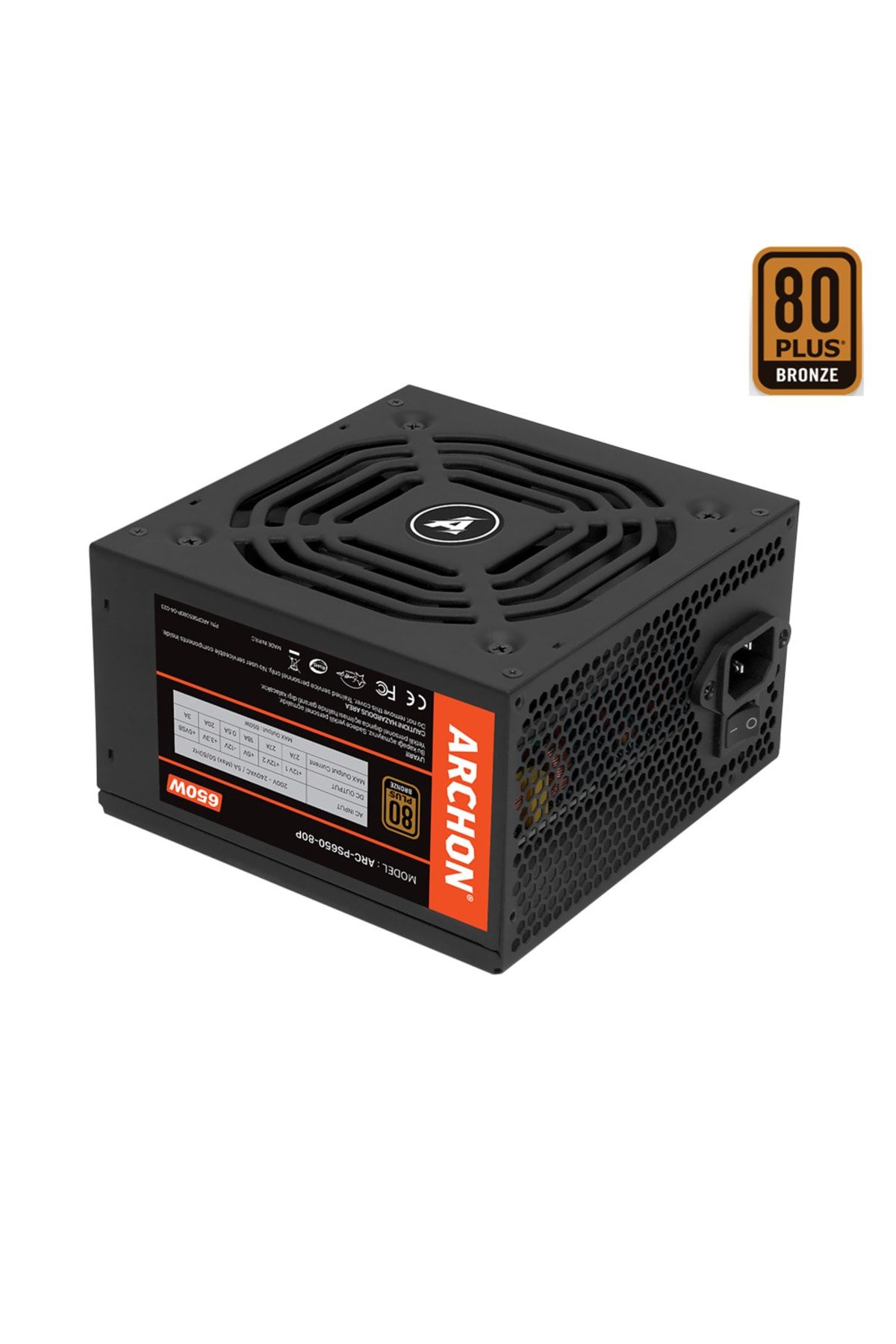 Archon Arc-650 650w 80 Plus Bronze Power Supply Pc Güç Kaynağı ( 3 Yıl Garantili )