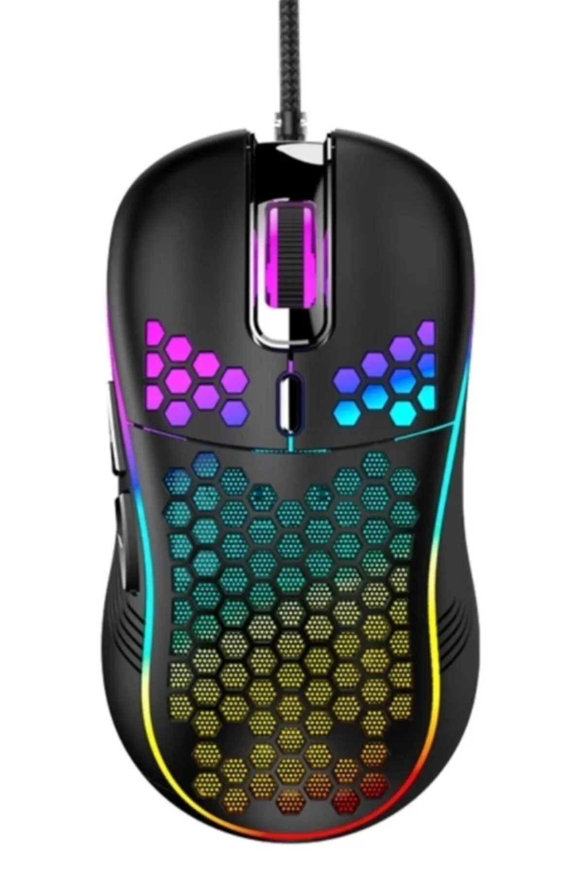 starnewstore arcnxx Led Işıklı Oyuncu Mouse Gaming 800-2400 Dpi 0 Oyun Mouse Mat Siyah Sn  1022995