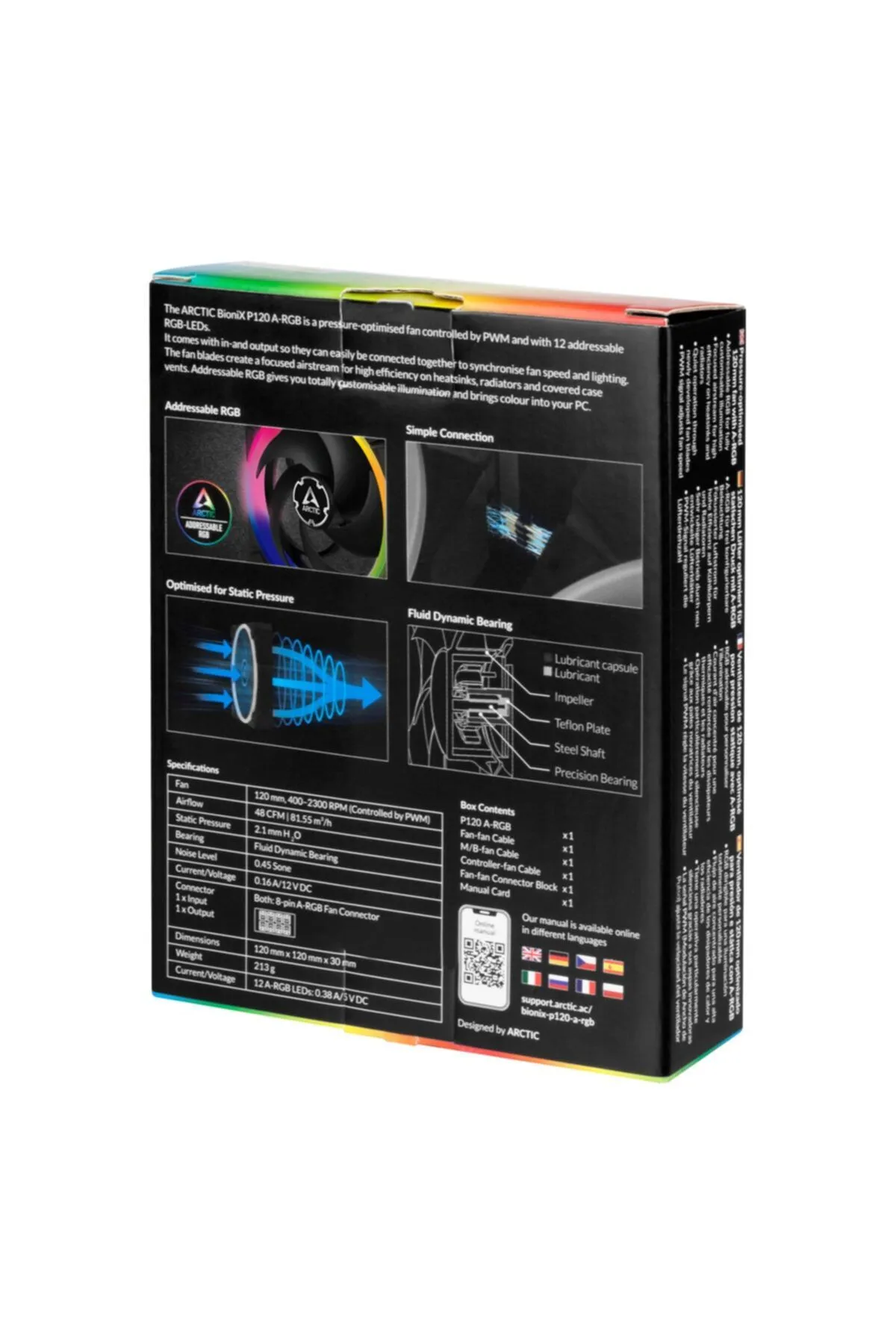 Arctic Arctıc Bionix P120 Pwm A-rgb 120mm 2300 Rpm Yüksek Basınçlı Oyuncu Kasa Fanı (ar-acfan00146a)