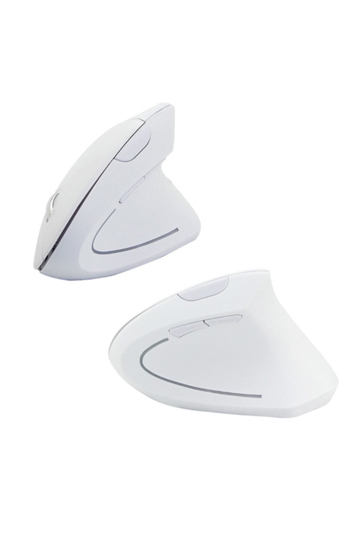 Cloody Şarjlı Dikey Ergonomik Kablosuz Mouse Fare Wireless 2000 Dpı 6 (BEYAZ)