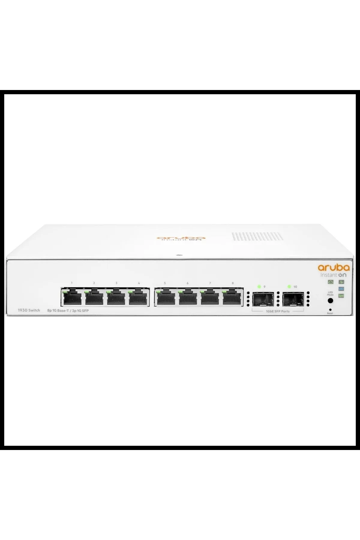 HP Aruba Instant On Jl680a 1930-8g, 8port, Gigabit 2 Port Gigabit Sfp Port, Yönetilebilir, Rack Moun