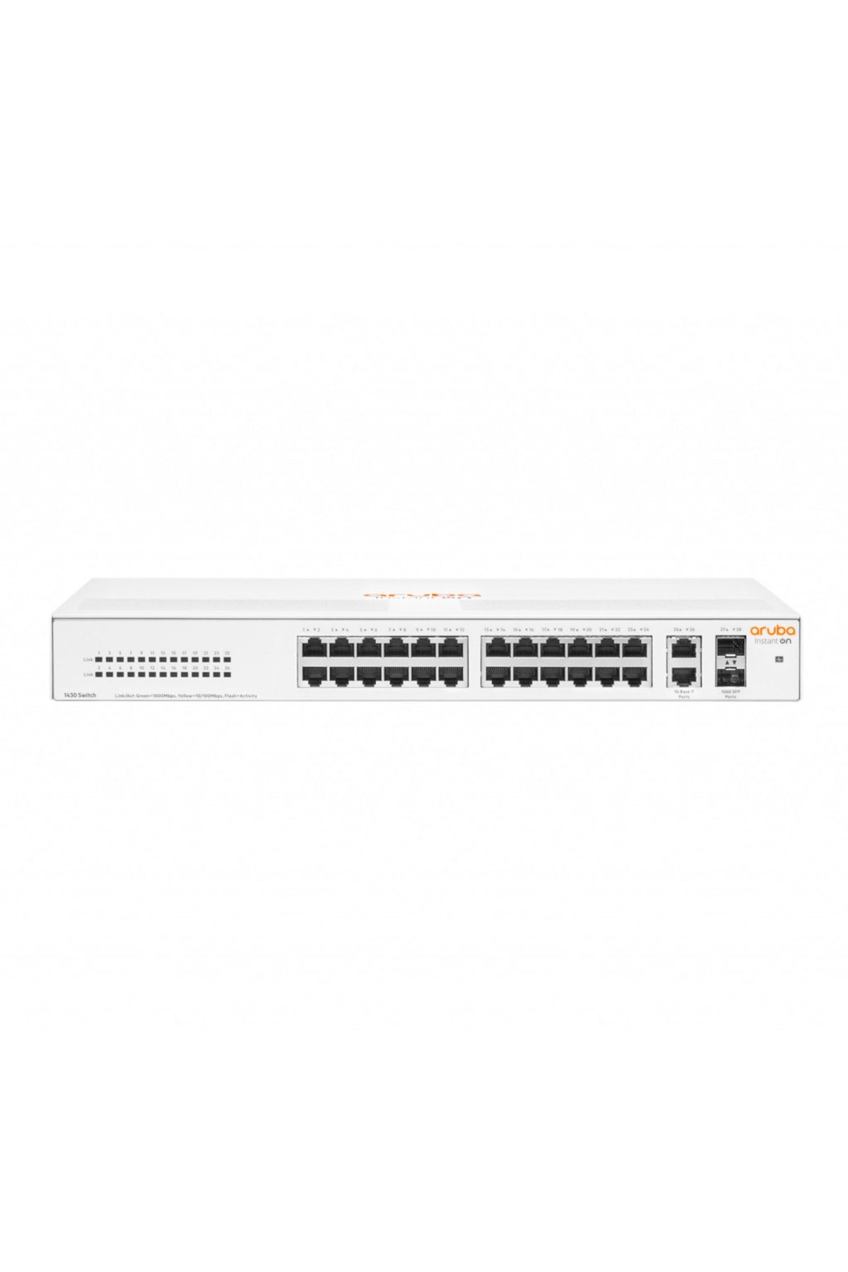 HP Aruba Instant On R8r50a 1430-24g, 24port, Gigabit, 2 Port Sfp, Yönetilemez,masaüstü Switch