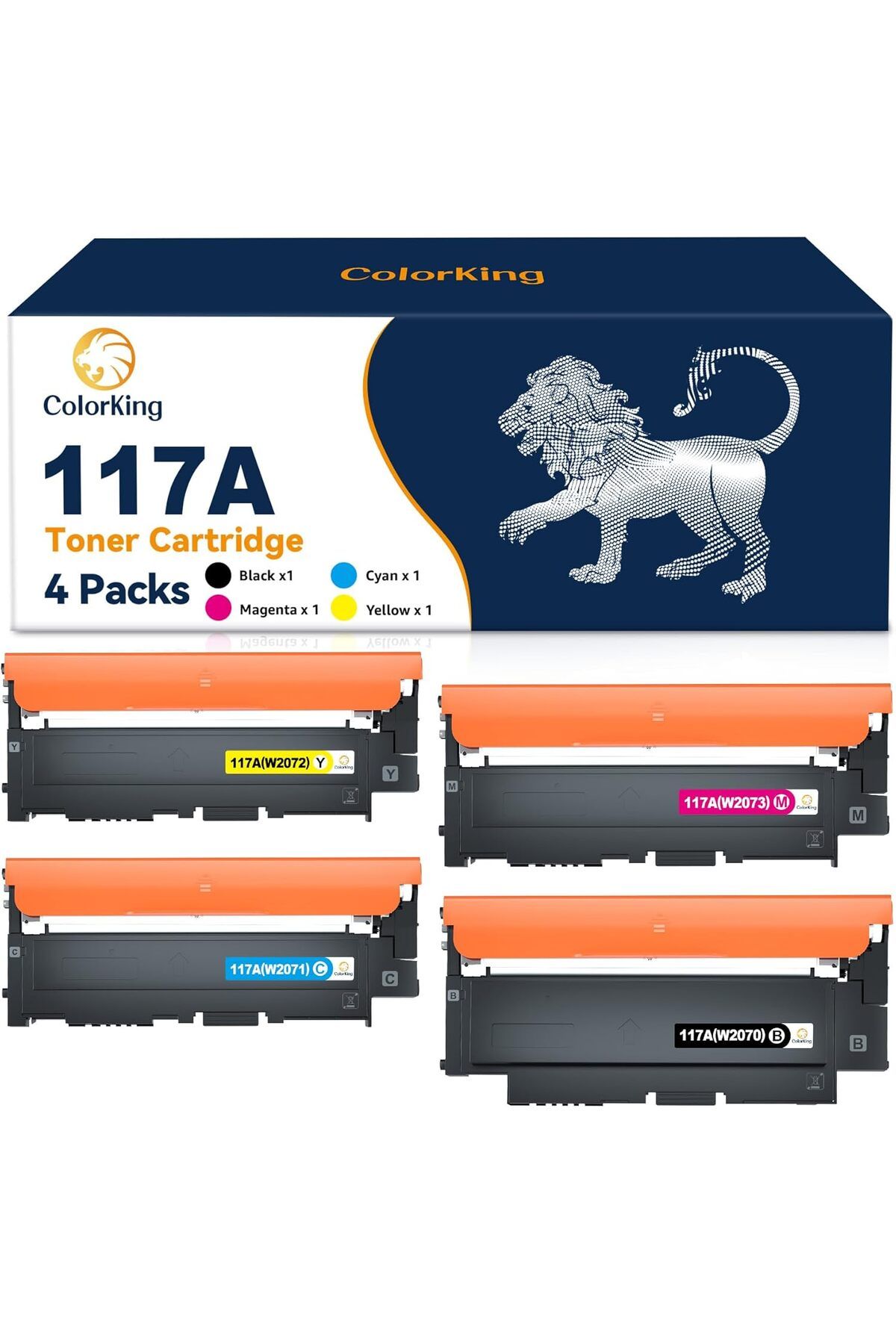 HP ASKA 117A MAUDİL Toner Takımı 4 Renk ÇİPLİ