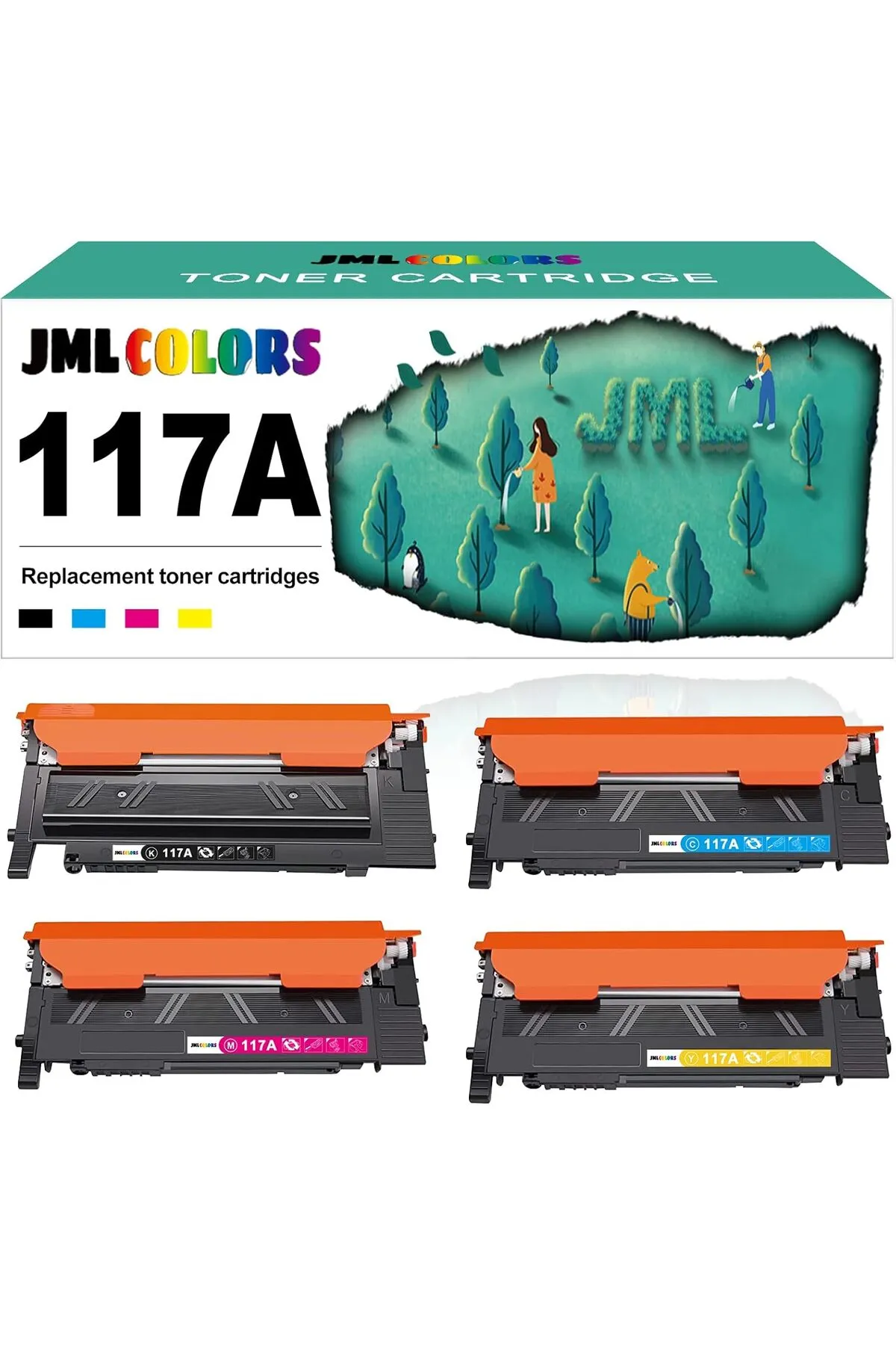 HP ASKA 117a-w2070a MUADİL Toner Seti - 150a-150nw-178nw-179fnw ÇİPLİ