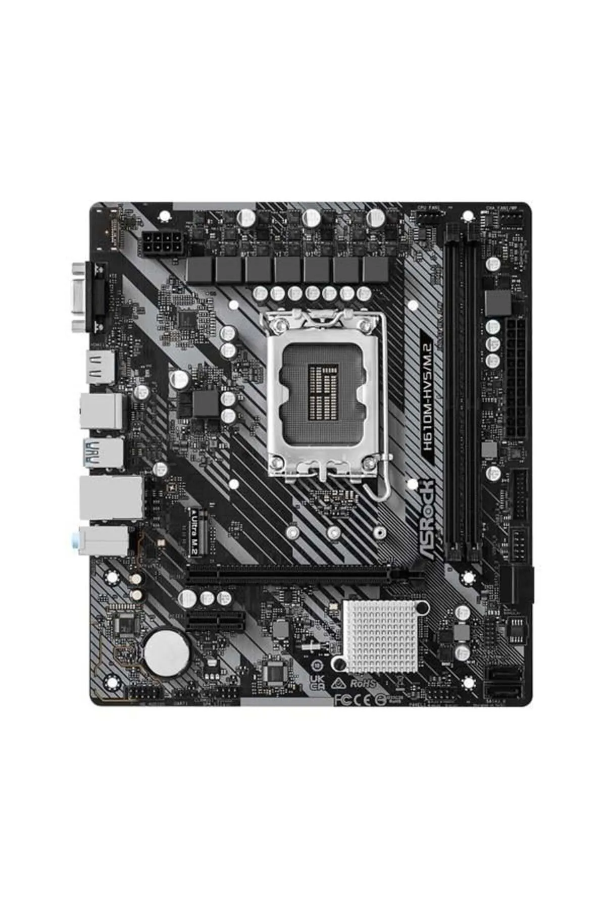 Hızlı Stok ASROCK H610M-HVS/M.2 R2.0 DDR4 HDMI PCIE 4.0 1700P MATX