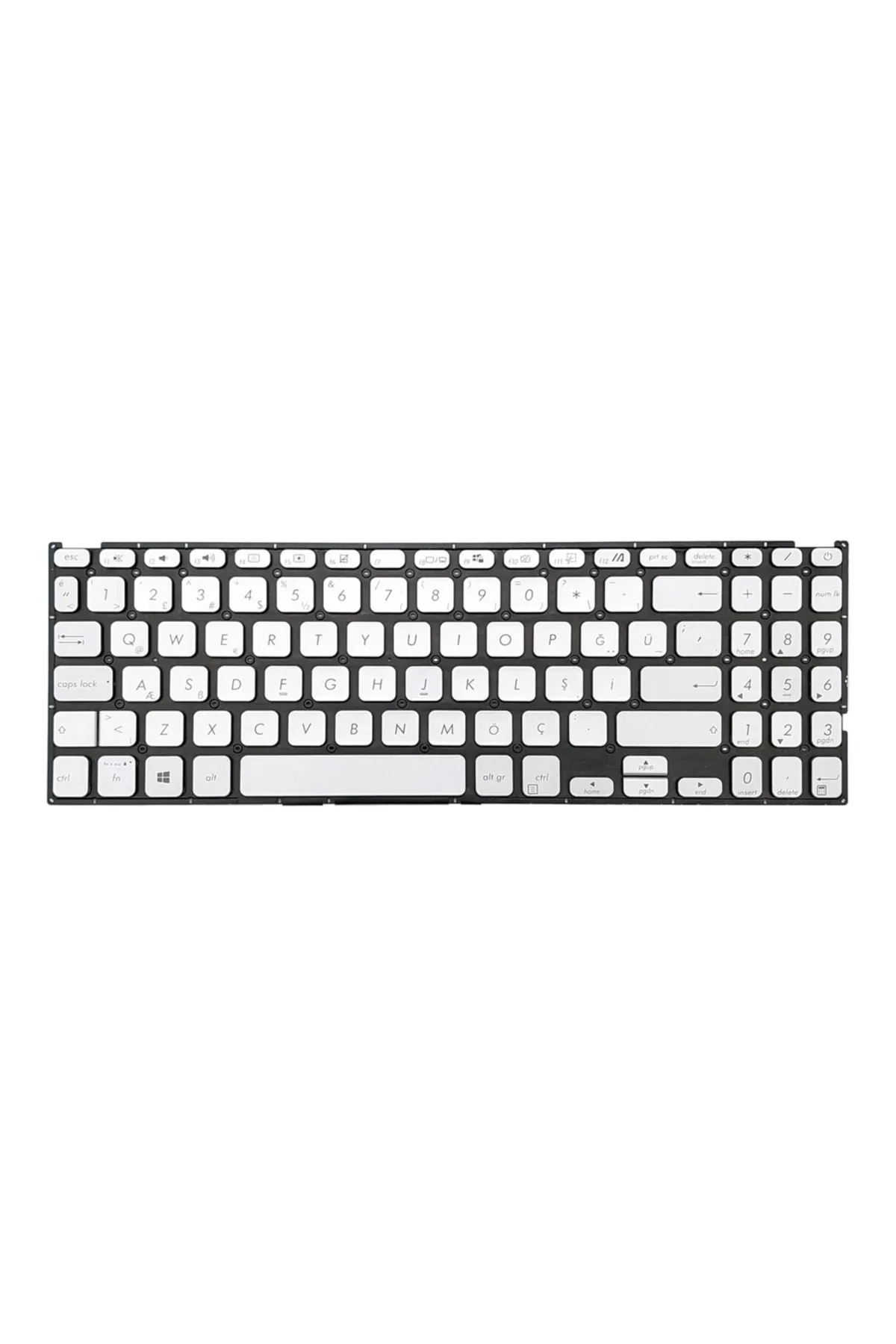 Lenovo Asus D509D D509Da D509Da-Br211T Klavye (Silver, Gri TR)