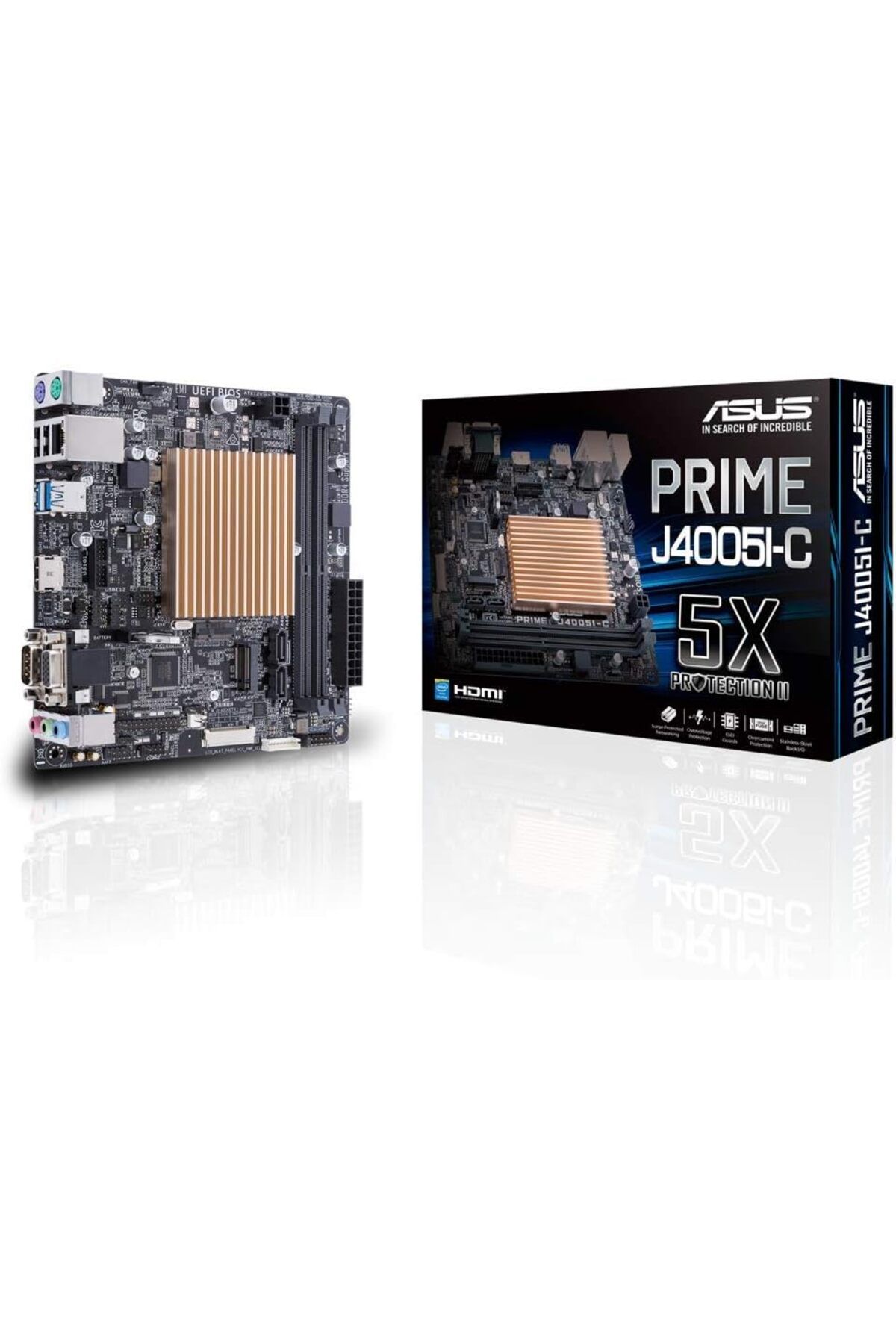 As ASUS Prime J4005I-C Intel J4005 Celeron J4005 CPU DDR4 2400 LVDS Hdmı Vga M2 Usb3.1 Mini ITX