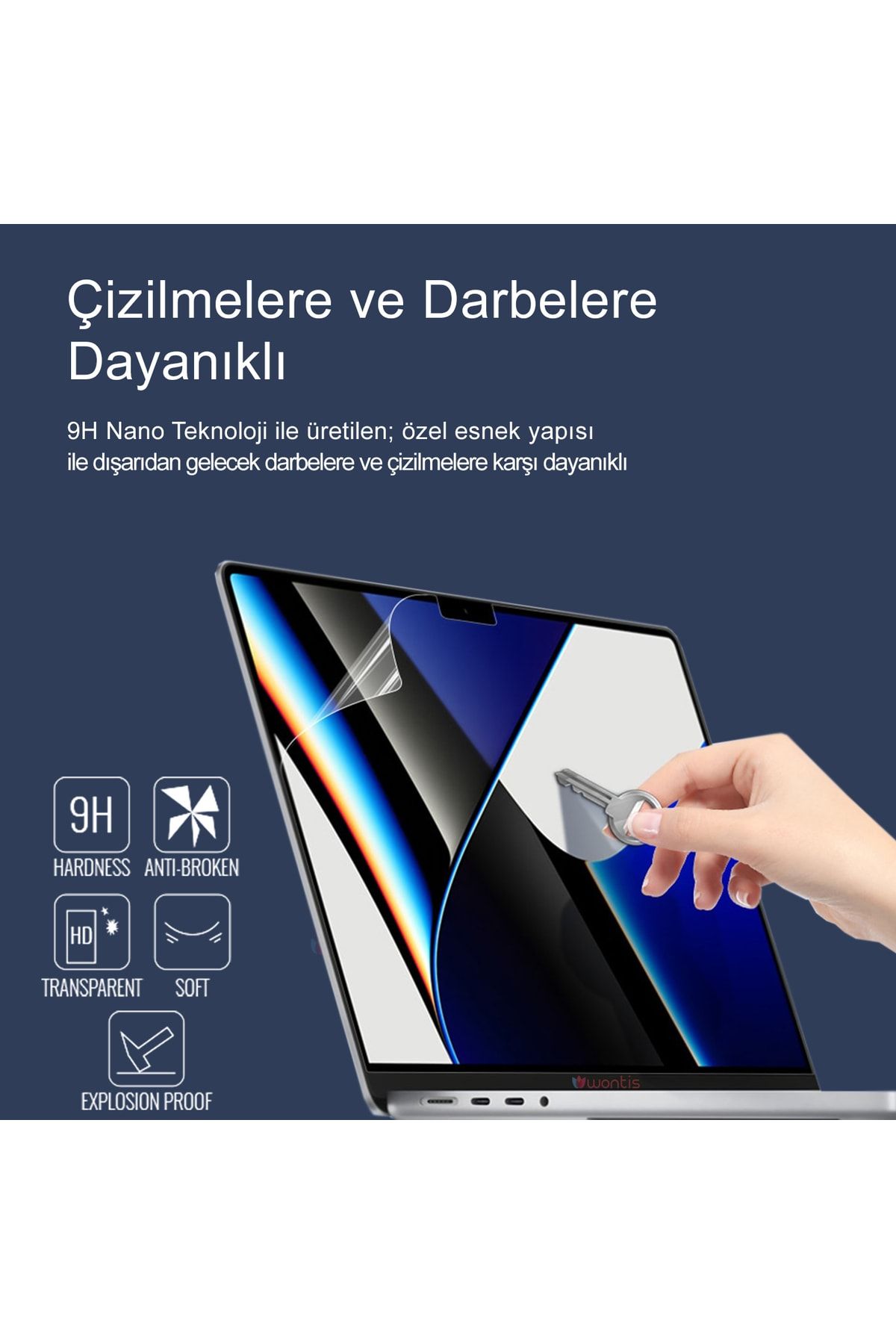 Wontis Asus Tuf Dash F15 Fx516pc-hn008t 15.6 Inç Notebook Premium Ekran Koruyucu Nano Cam