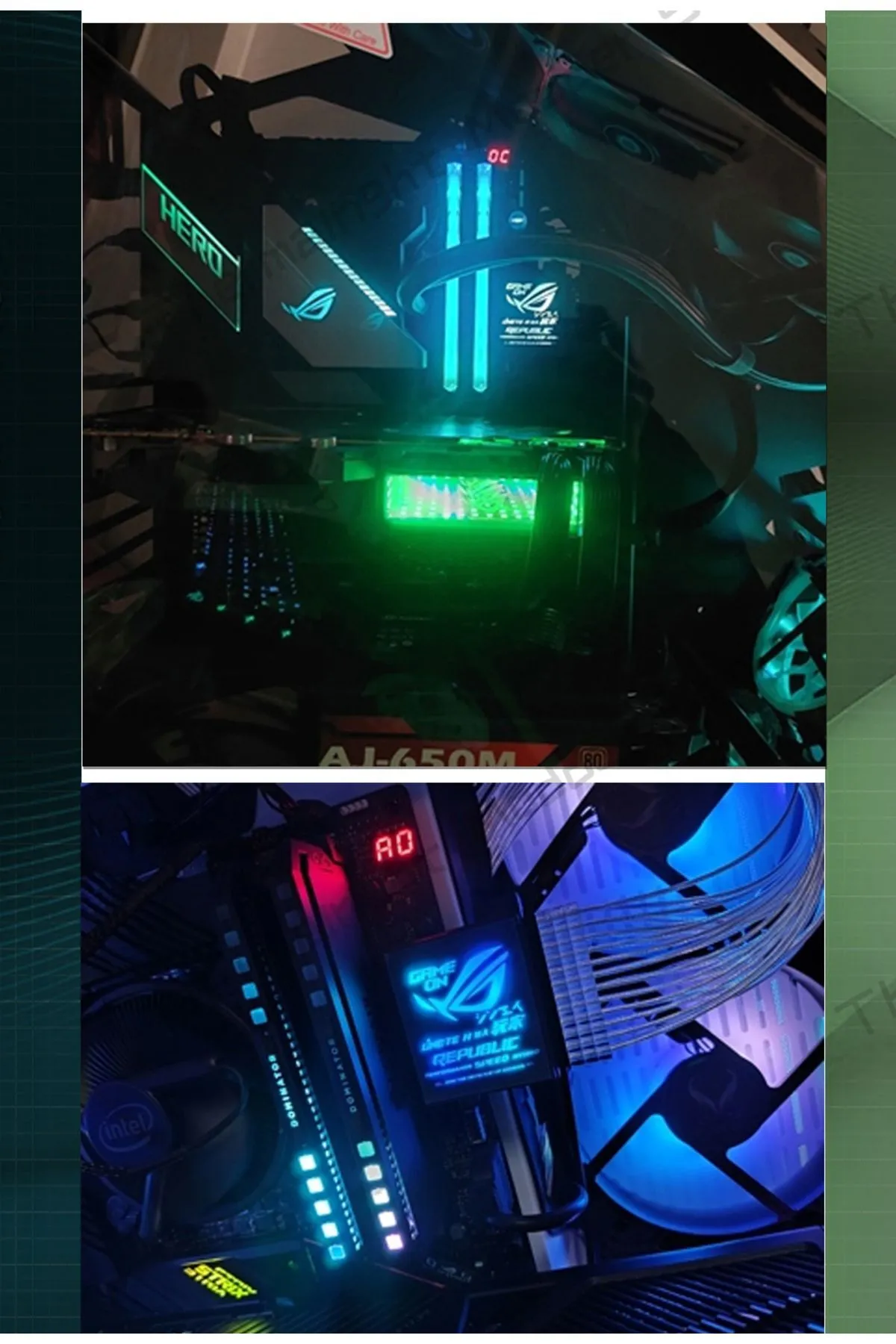 tuf Asus Tuf Gaming Logolu Atx Güç Kaynağı 24 Pin Argb Konnektör Başlık