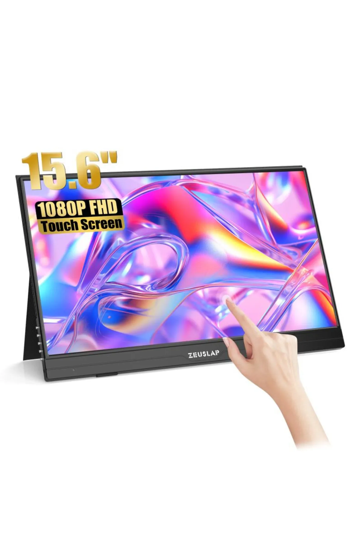 ZEUSLAP AT156 15.6'' 1920*1080 60Hz FHD ADS-IPS Panel Type-C, Dokunmatik Taşınılabilir Monitör