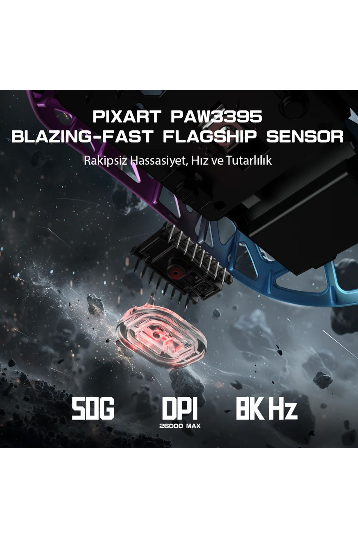 Genel Markalar Attack Shark R3 Magnezyum 8k Hz Mouse