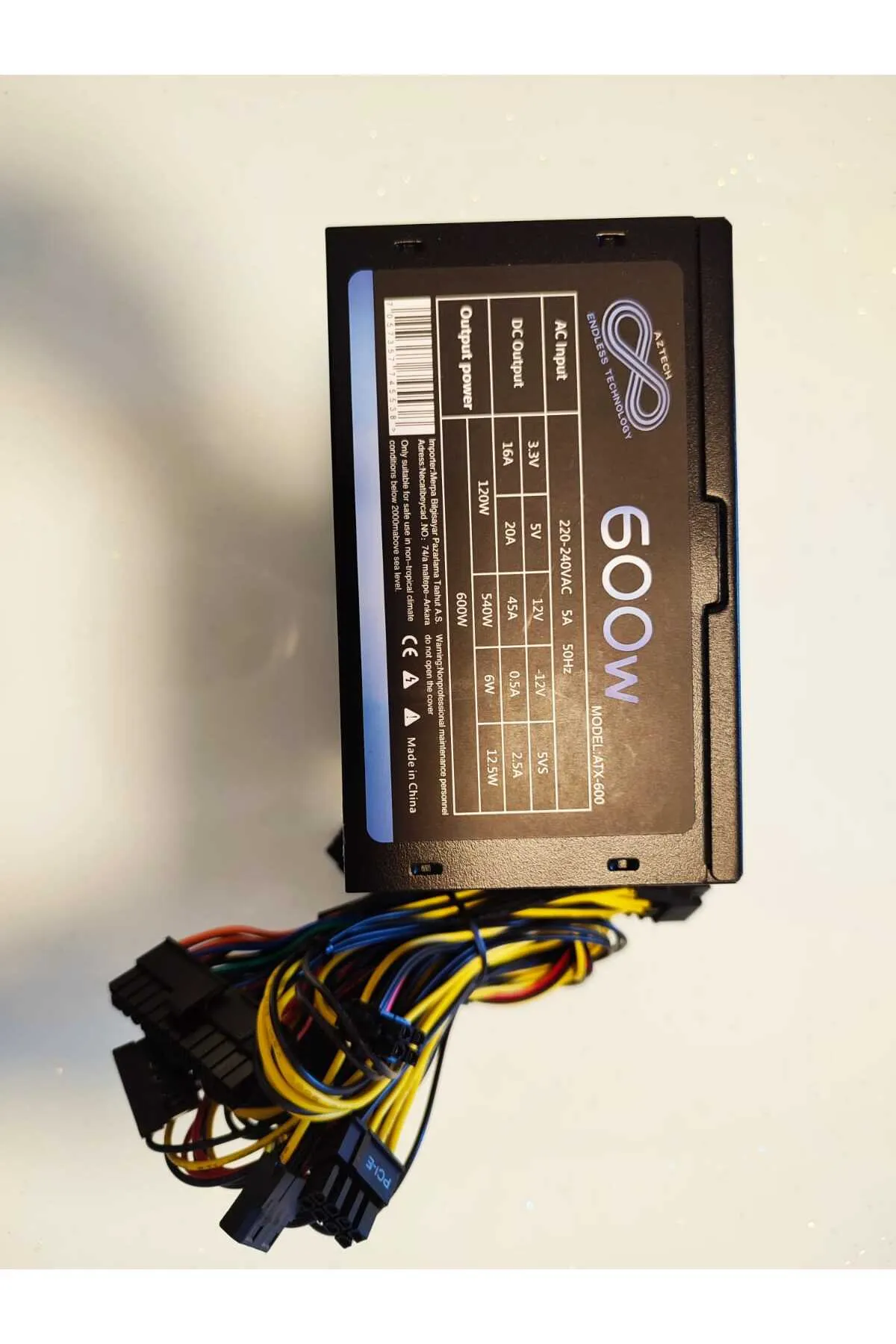 Aztech ATX 600 600W 12 Cm Fan Atx Power Supply