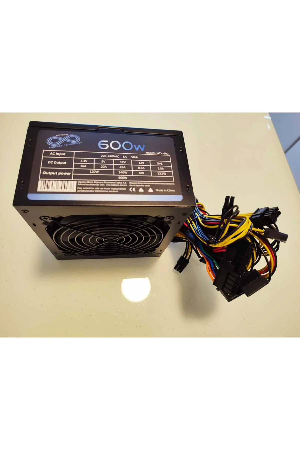 Aztech ATX 600 600W 12 Cm Fan Atx Power Supply