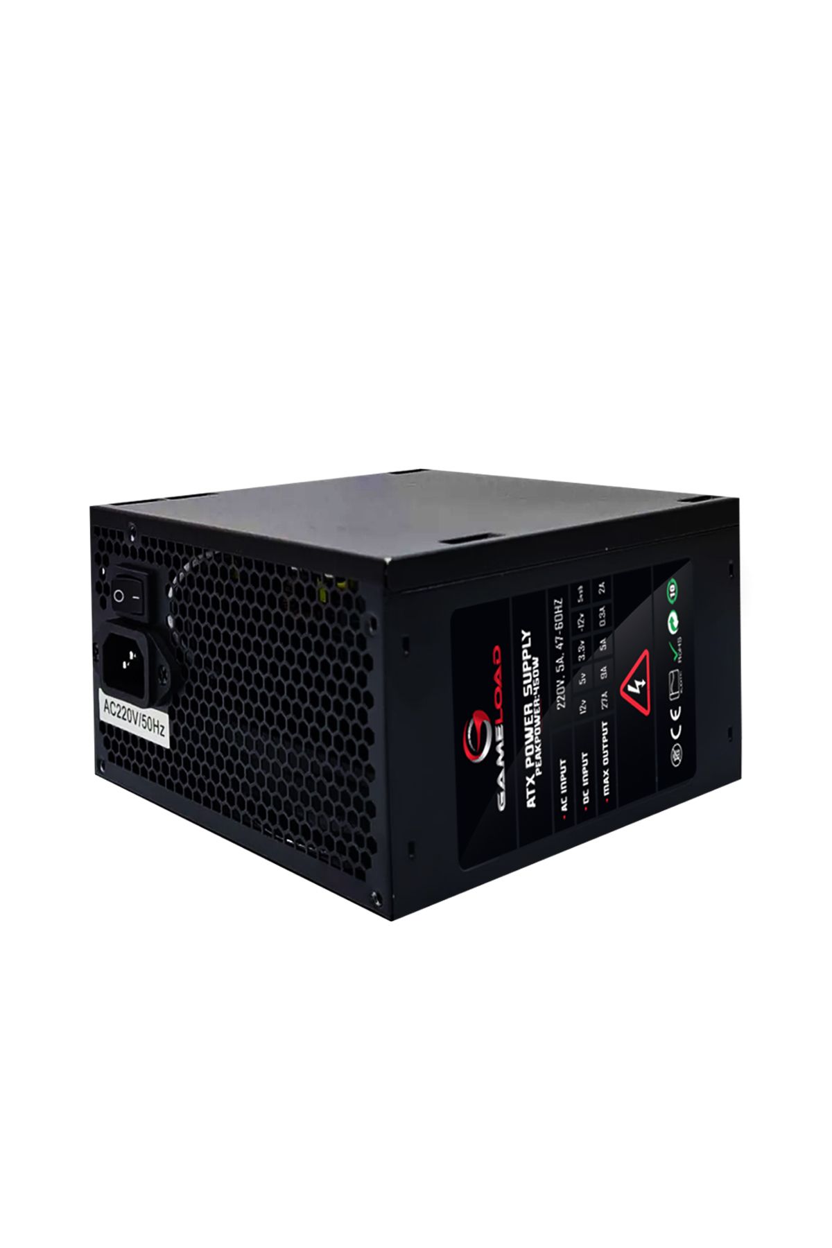 GAMELOAD Atx-p400 400w Power Supply 12 Cm Fanlı Atx Güç Kaynağı