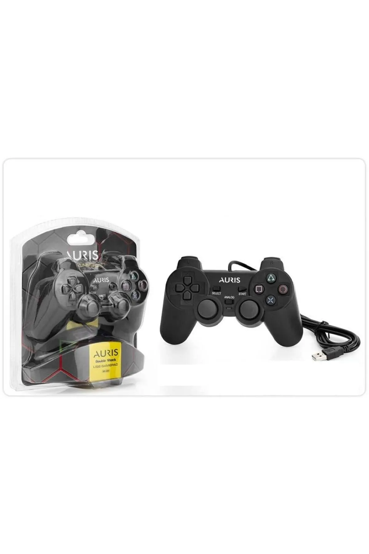 Auris AURİS ARS-JS01 Pc Uyumlu Joystick Çift Titreşimli Usb Girişli Bilgisayar Oyun Kolu GAMEPAD