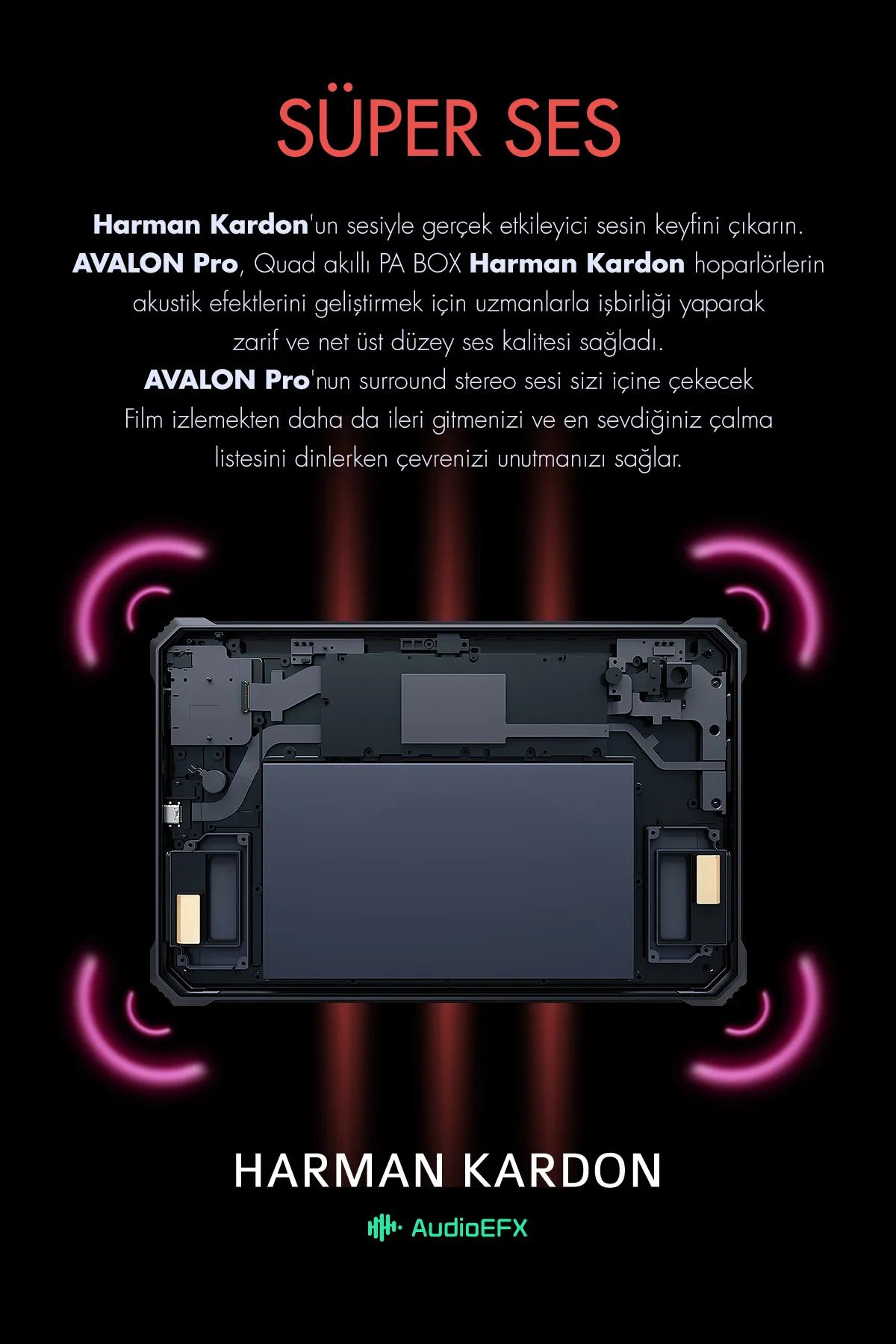 Vorcom Avalon 256 GB Hafıza 8 GB Ram 10.36 Inc 2.4K 22.000 mAh Pil Harman Kardon Profesyonel Tablet