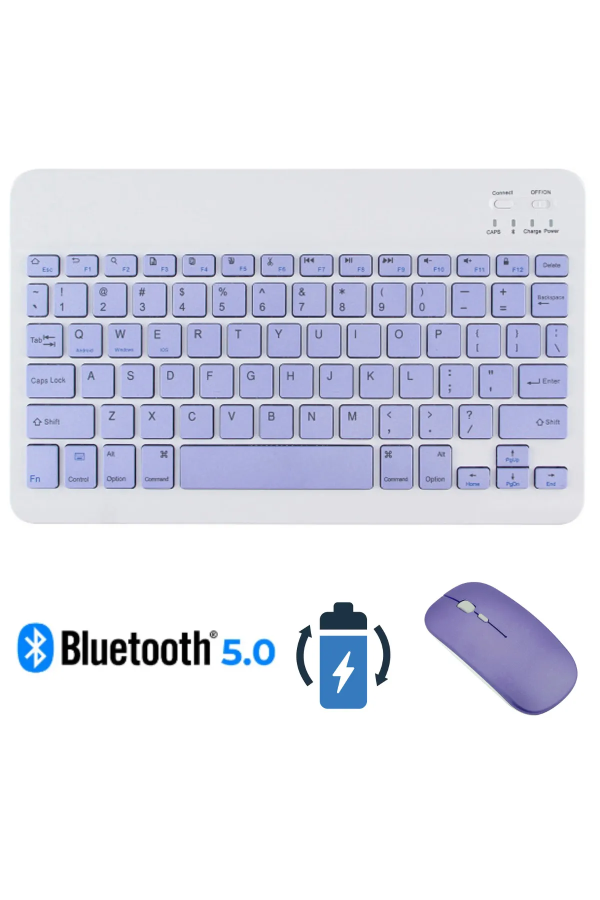 Sarftech B11 Türkçe Q Zarif Sessiz Tasarım Kablosuz Bluetooth Sarjlı Renk Seçenekli Klavye Mouse Set