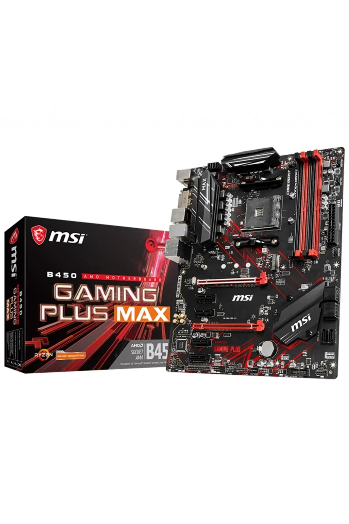 MSI B450 Gaming Plus Max Amd B450 Soket Am4 Ddr4 4133(OC)mhz Atx Gaming Anakart