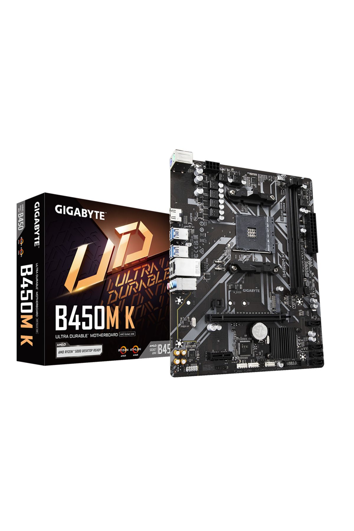 Gigabyte B450m K Amd B450 Soket Am4 Ddr4 3600 Mhz (O.C.) M2 Matx Anakart