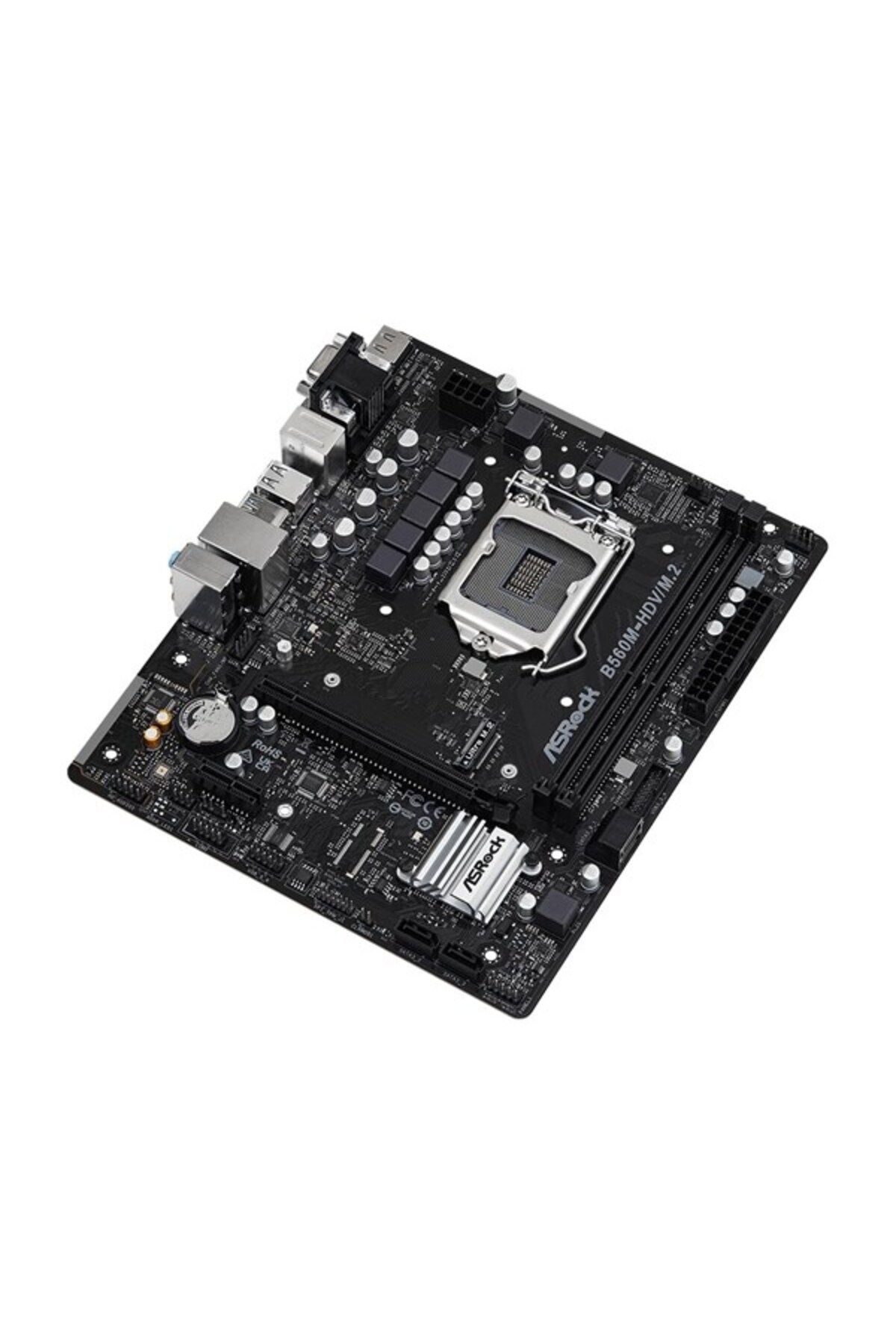 ASRock B560m-hdv/m.2 Ddr4 Hdmı-dvı Pcıe 3.0 1200p V2 Matx