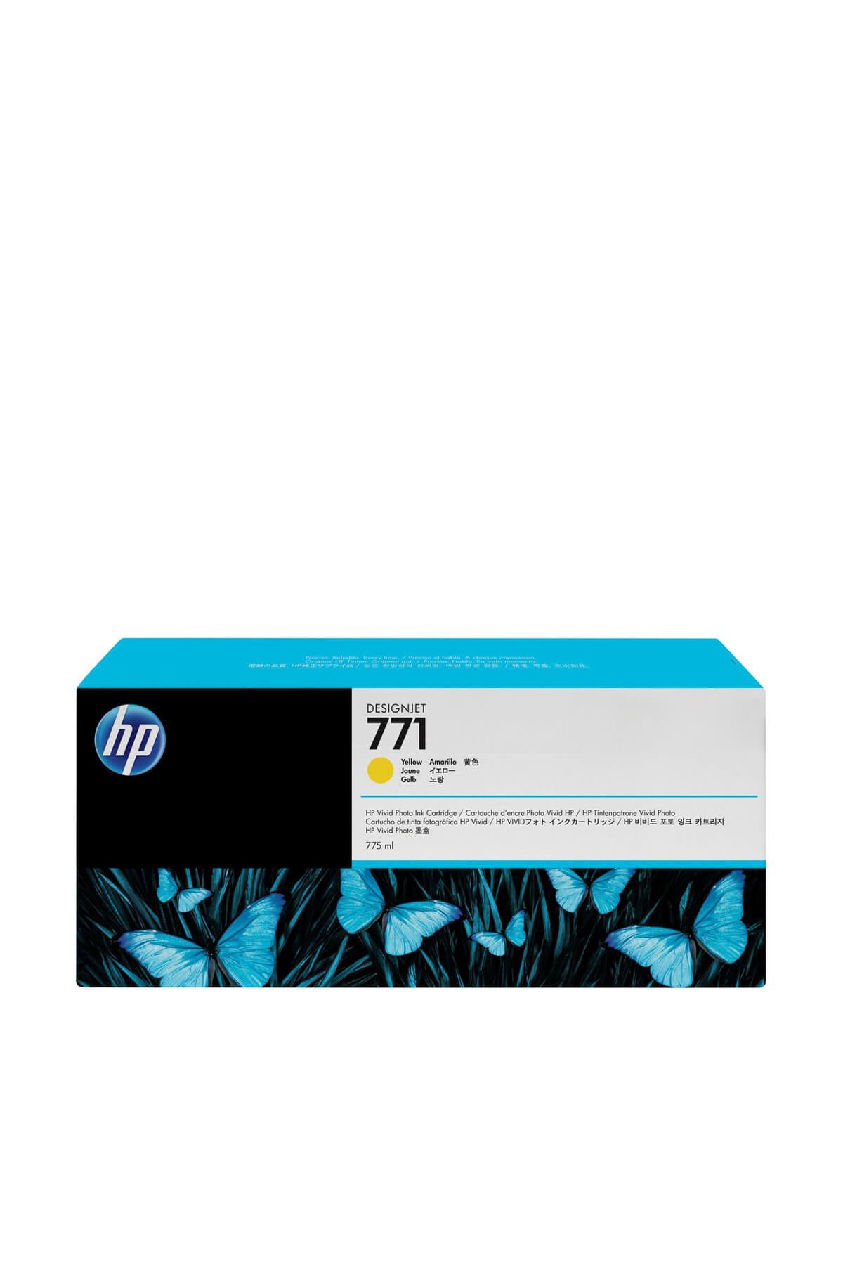 HP B6Y10A (771C) SARI 775 ML GENIS FORMAT MUREKKEP KARTUSU